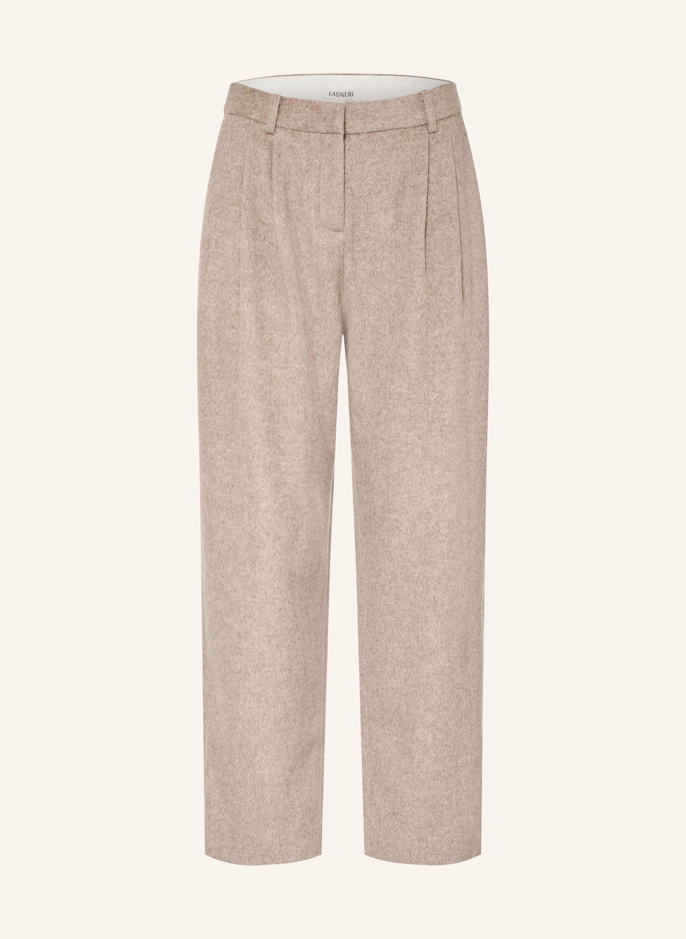 LADNERI Broek BARREL: TAUPE