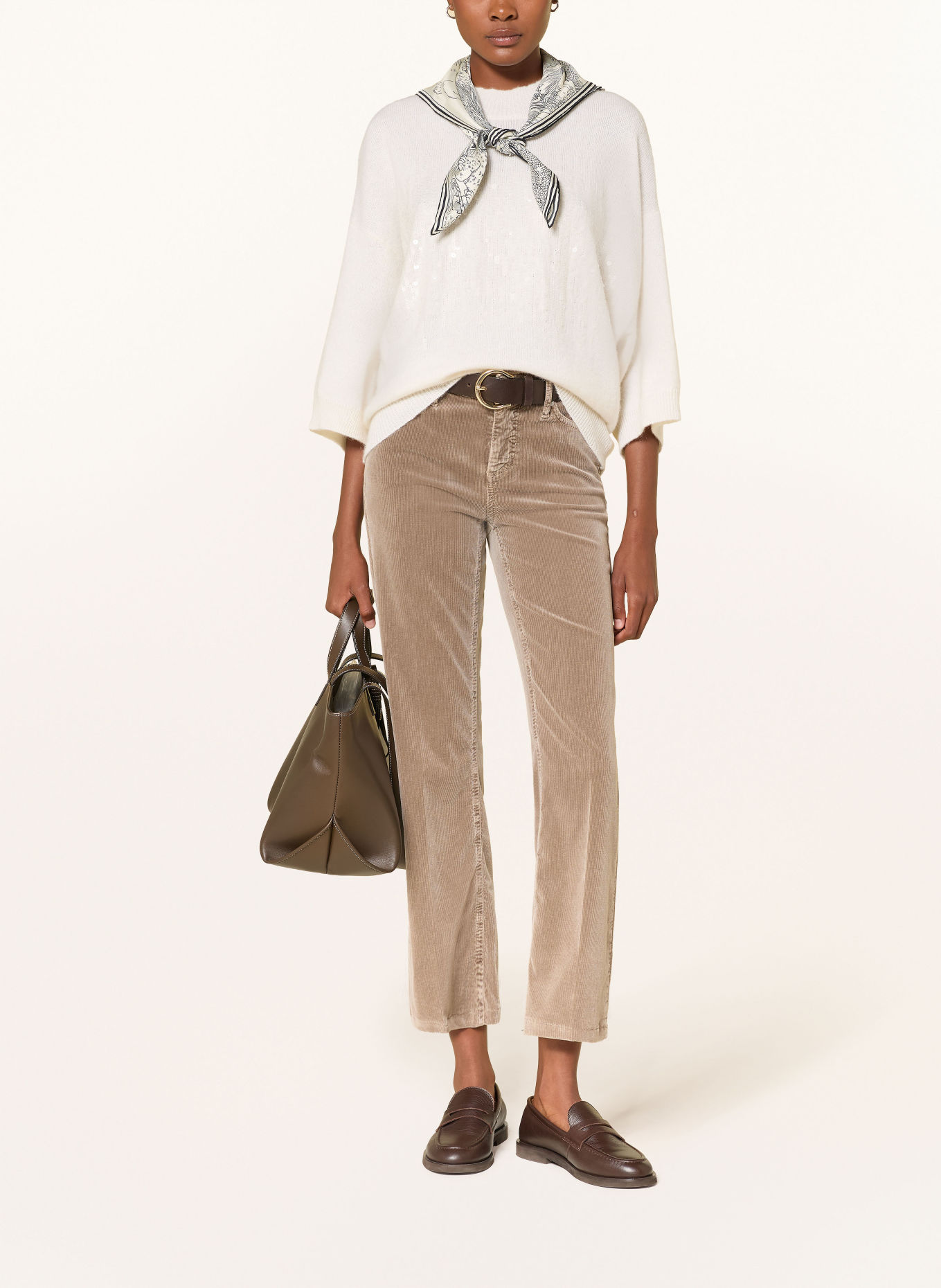 CAMBIO Cordhose FRANCESCA: TAUPE