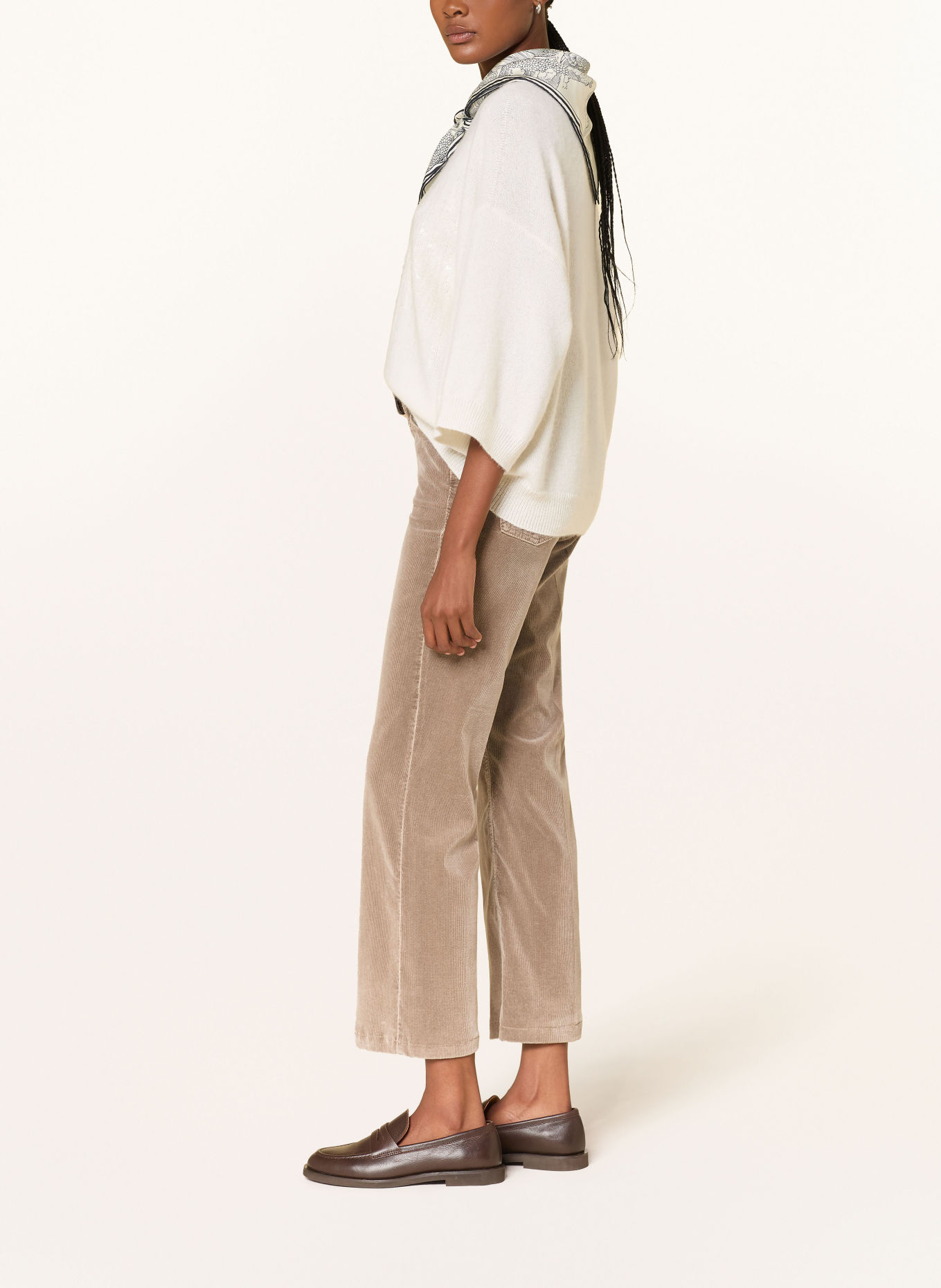 CAMBIO Cordhose FRANCESCA: TAUPE