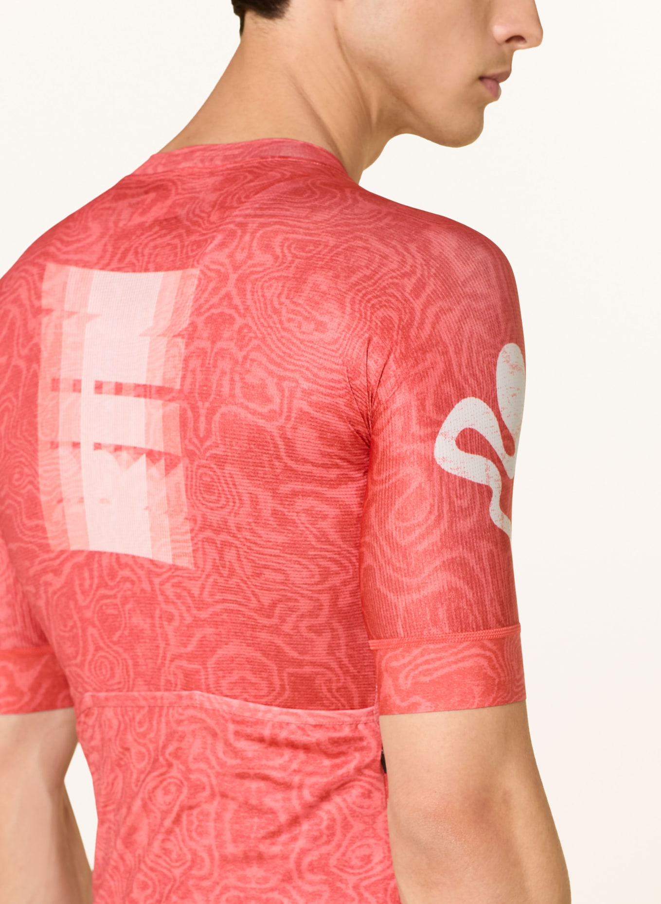 PAS NORMAL STUDIOS MECHANISM LOGO Cycling jersey: RED / WHITE