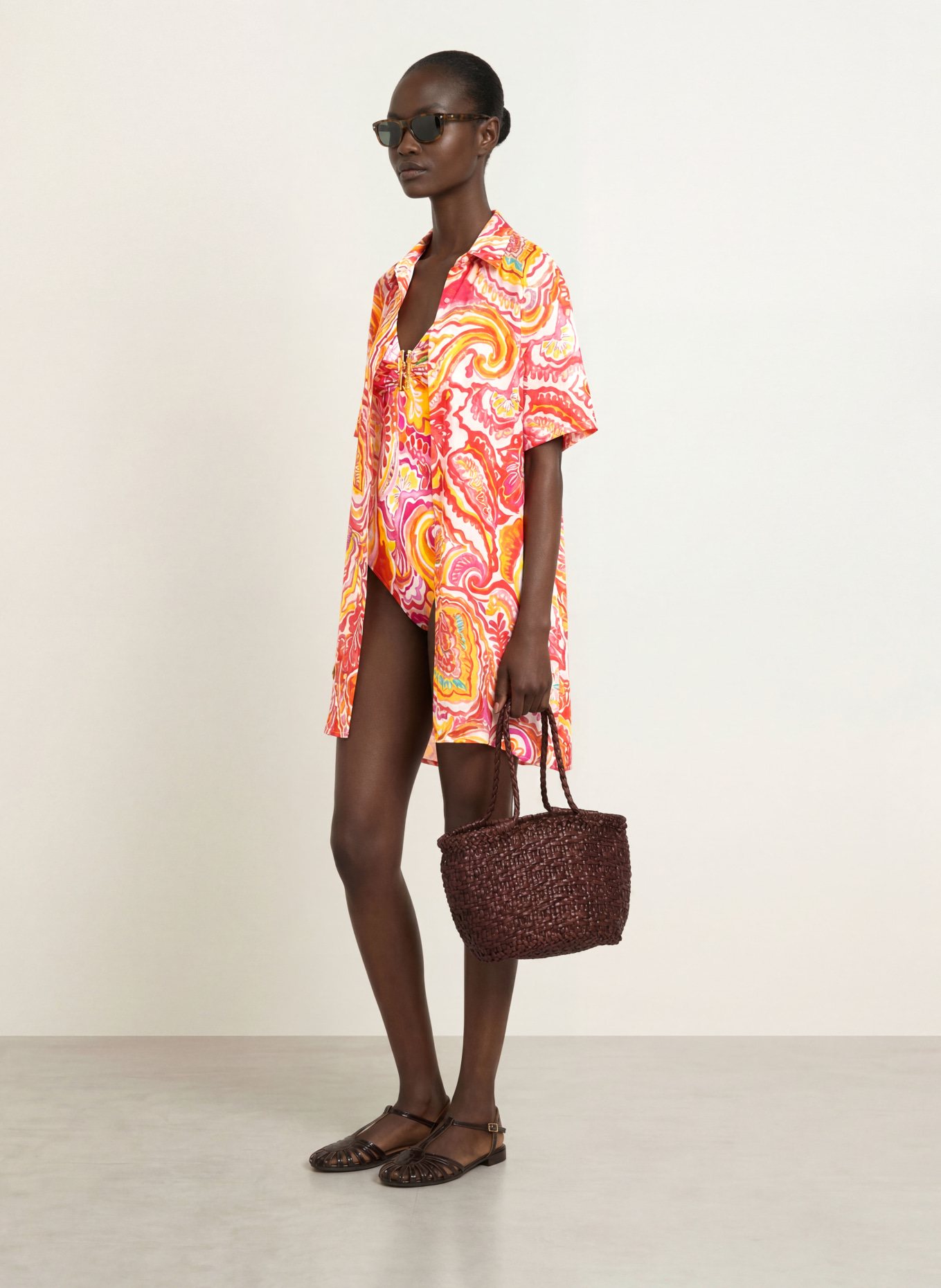 Charmline Corrigerend badpak SUMMER INFUSION: ROOD / PAARS / GEEL