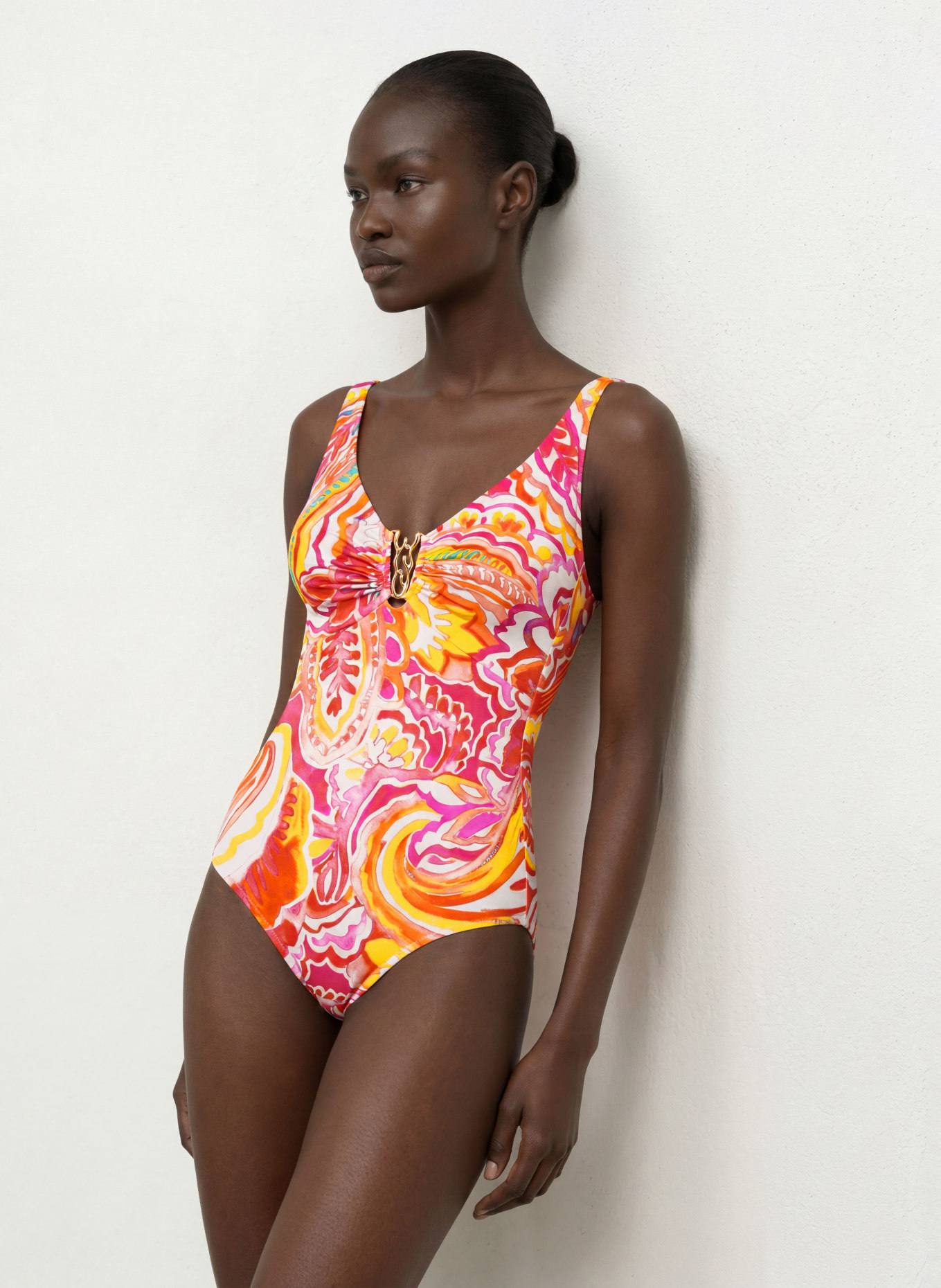 Charmline Corrigerend badpak SUMMER INFUSION: ROOD / PAARS / GEEL