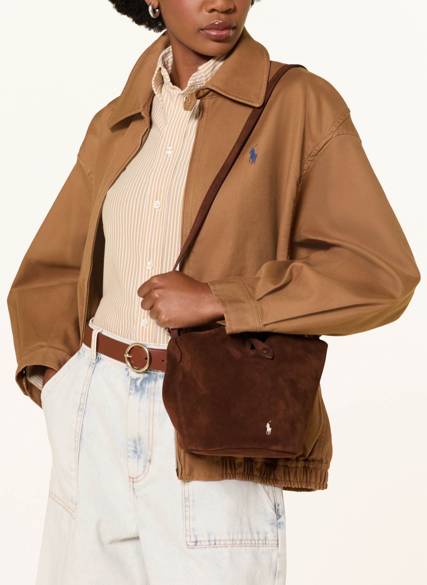 POLO RALPH LAUREN Sac seau: MARRON / ARGENT