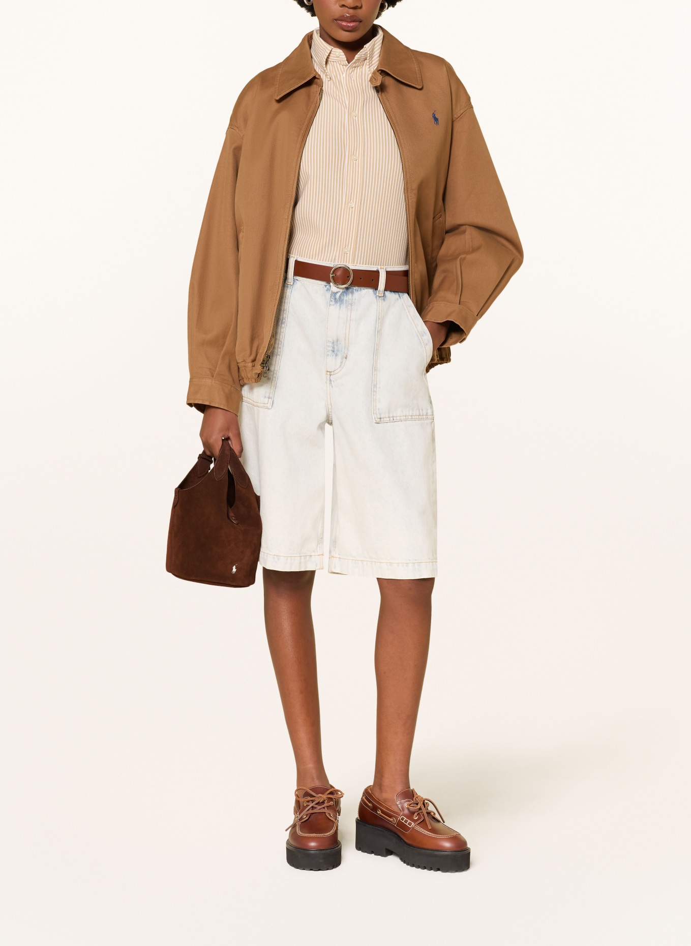 POLO RALPH LAUREN Sac seau: MARRON / ARGENT