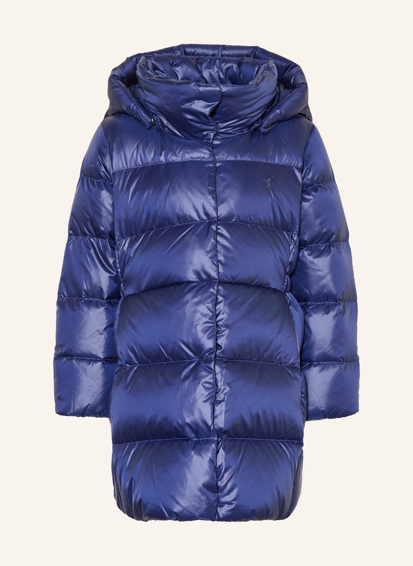 POLO RALPH LAUREN Down coat with removable hood: DARK BLUE