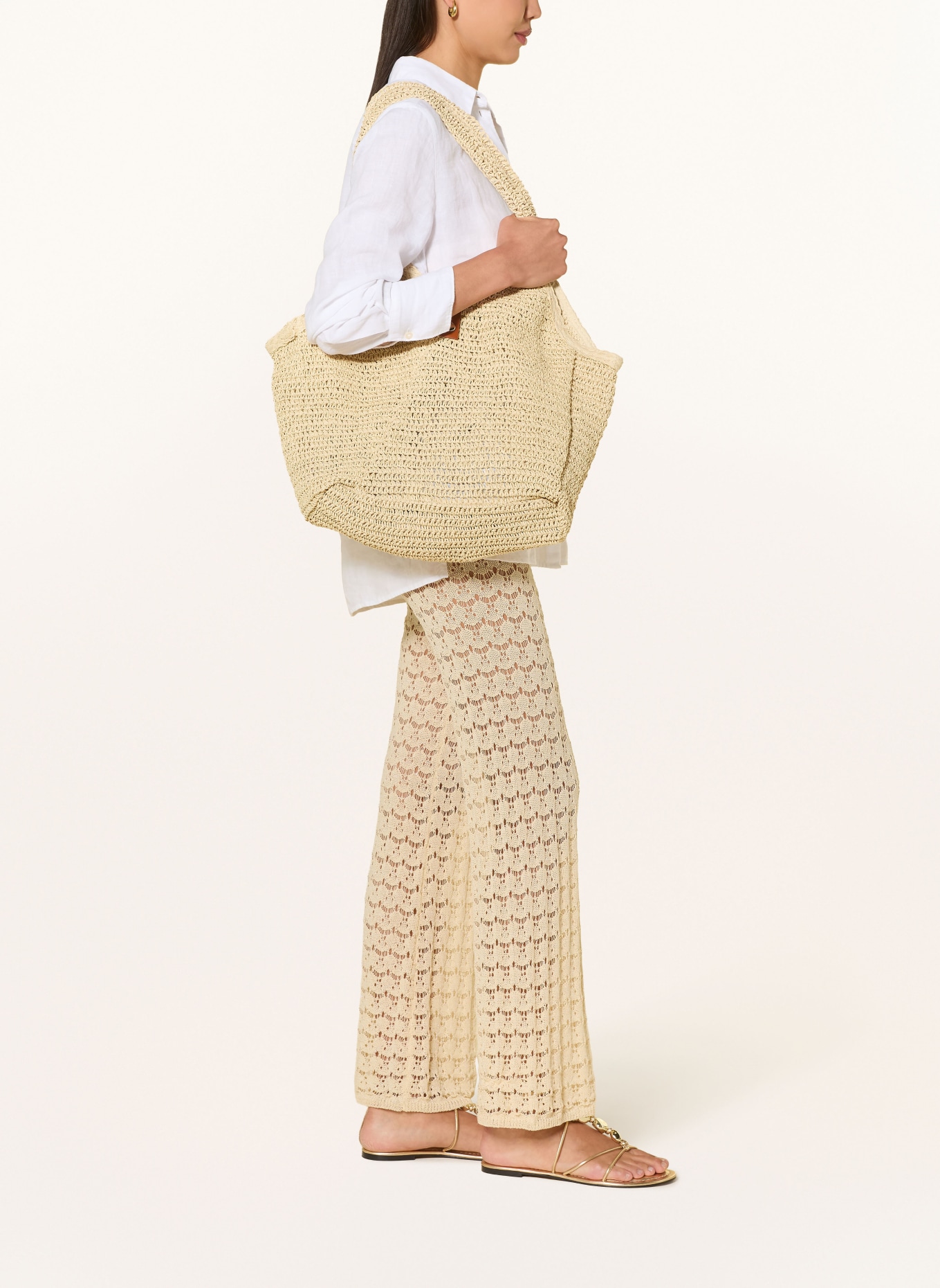 MARYAN MEHLHORN Strickhose SERENITY: ECRU