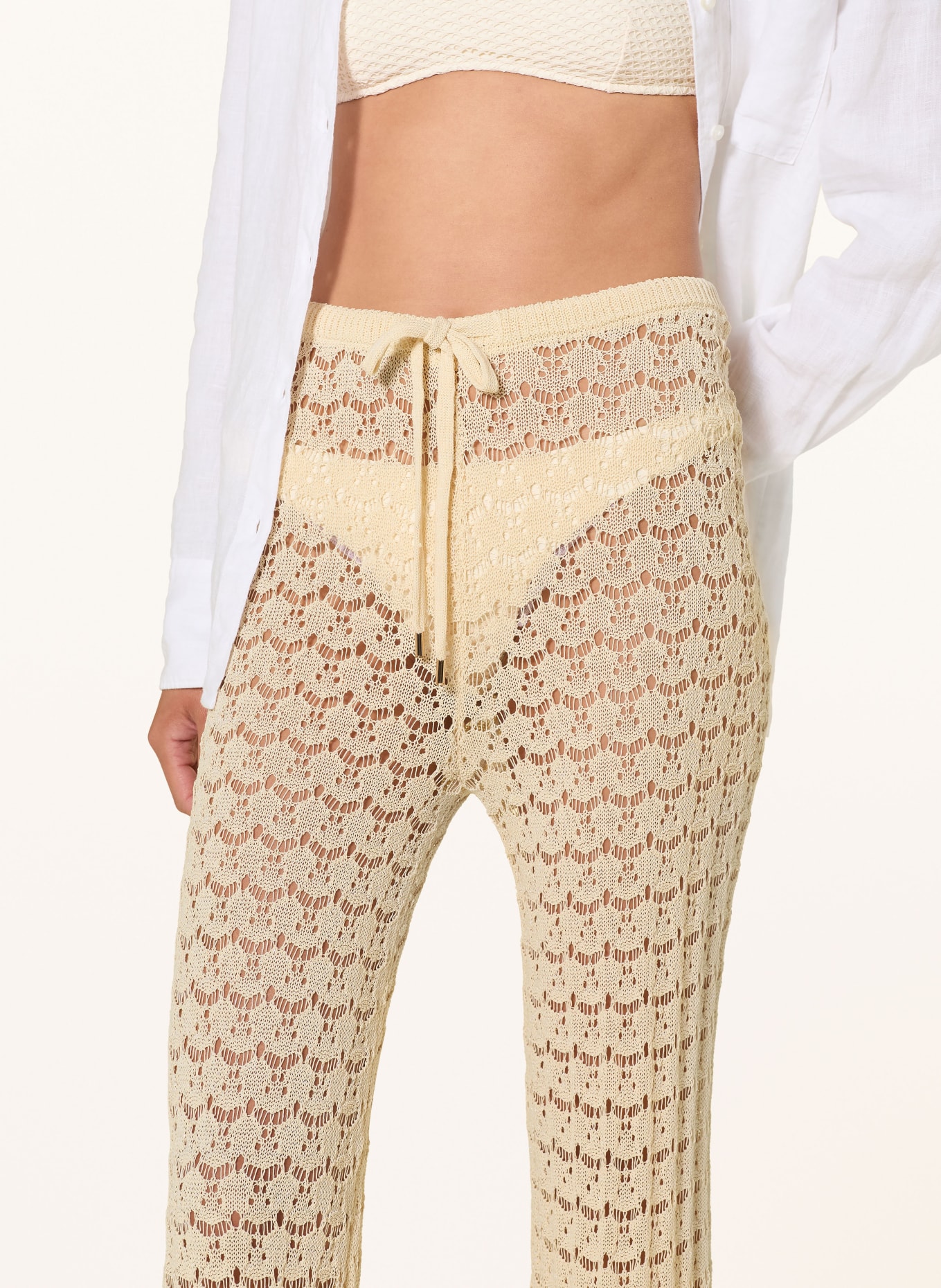 MARYAN MEHLHORN Strickhose SERENITY: ECRU