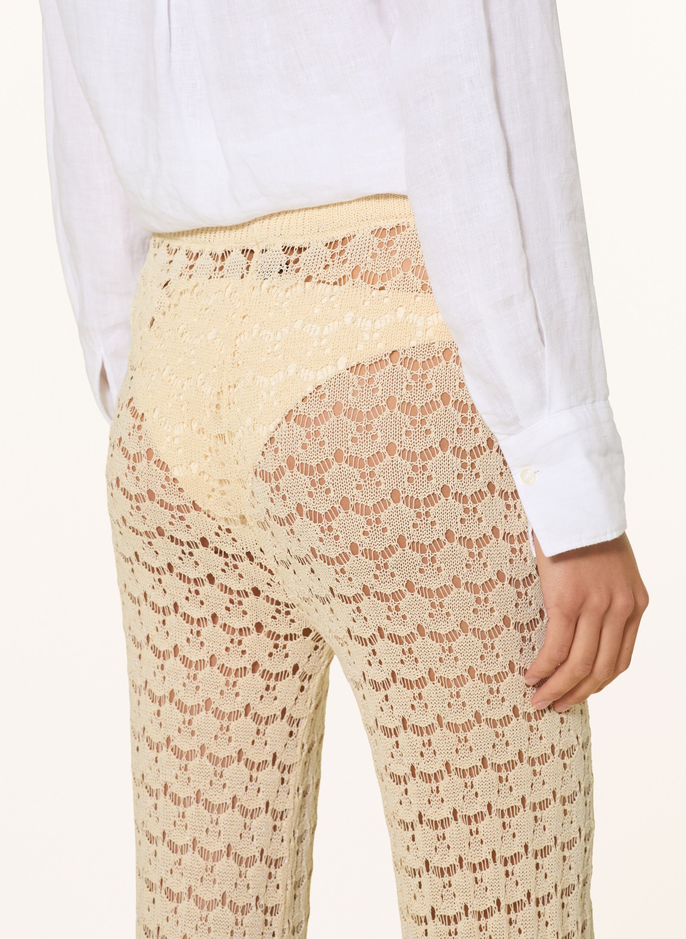 MARYAN MEHLHORN Strickhose SERENITY: ECRU