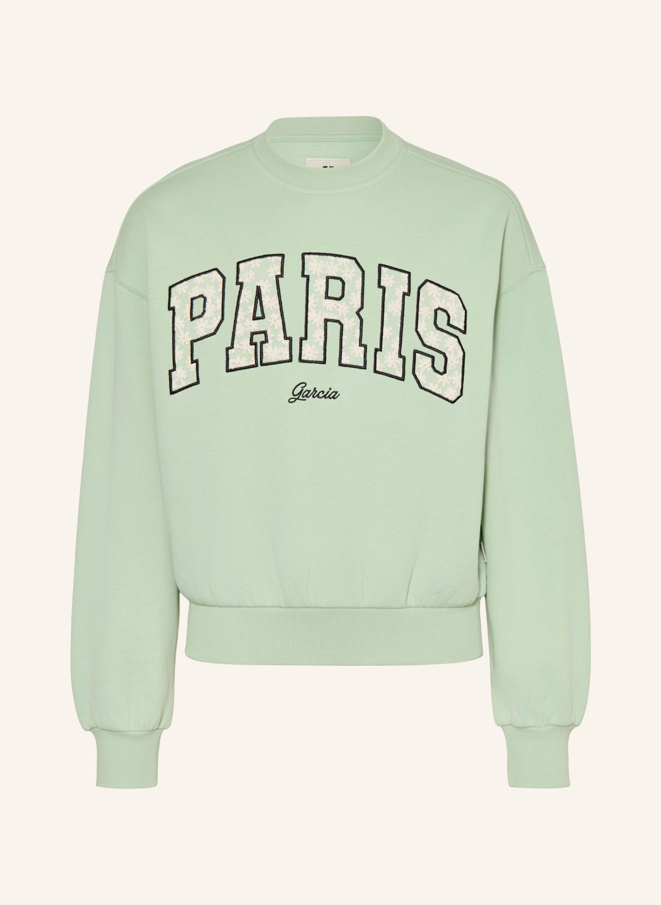GARCIA Sweatshirt: MINT / WHITE / BLACK