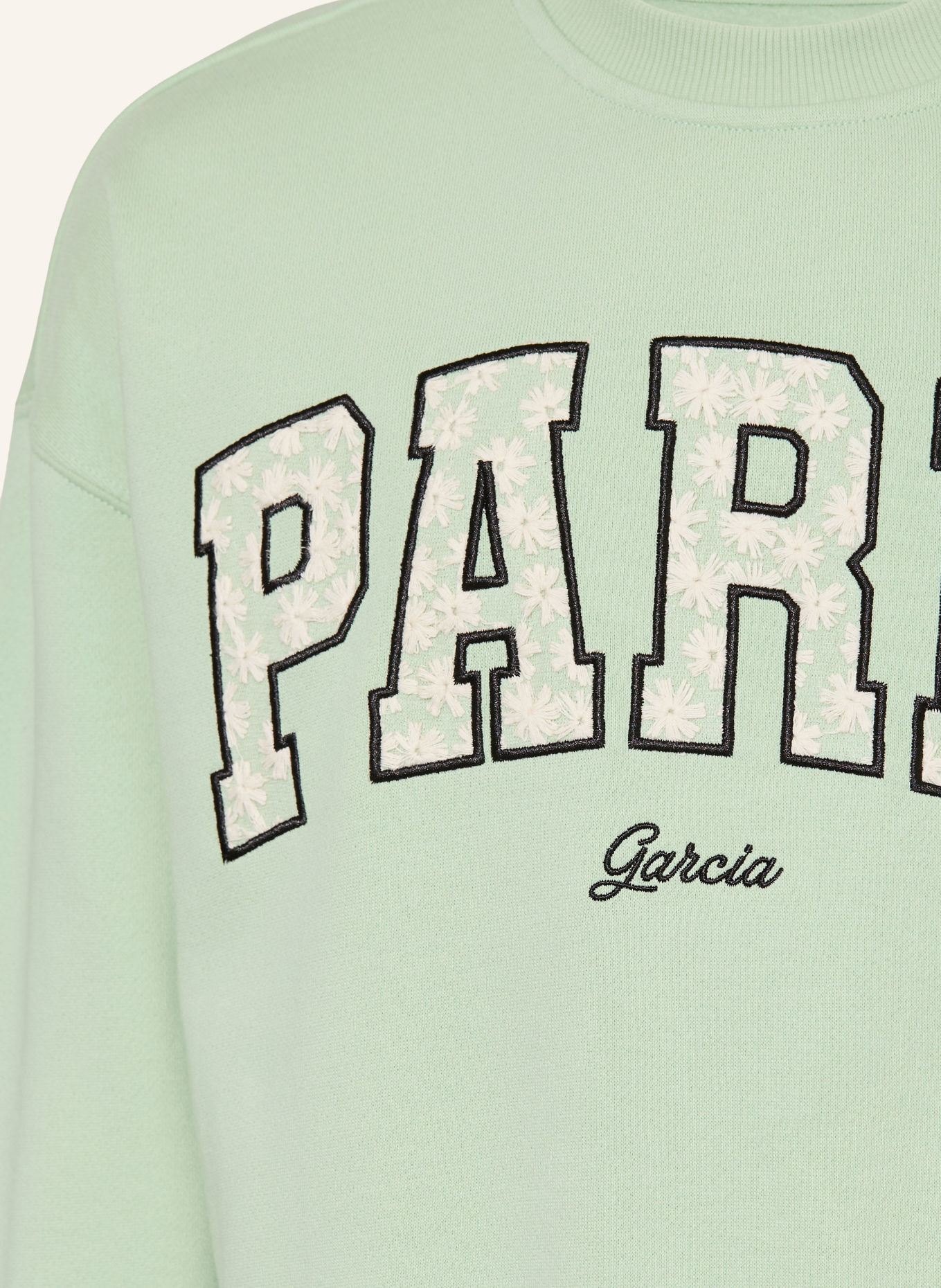GARCIA Sweatshirt: MINT / WHITE / BLACK