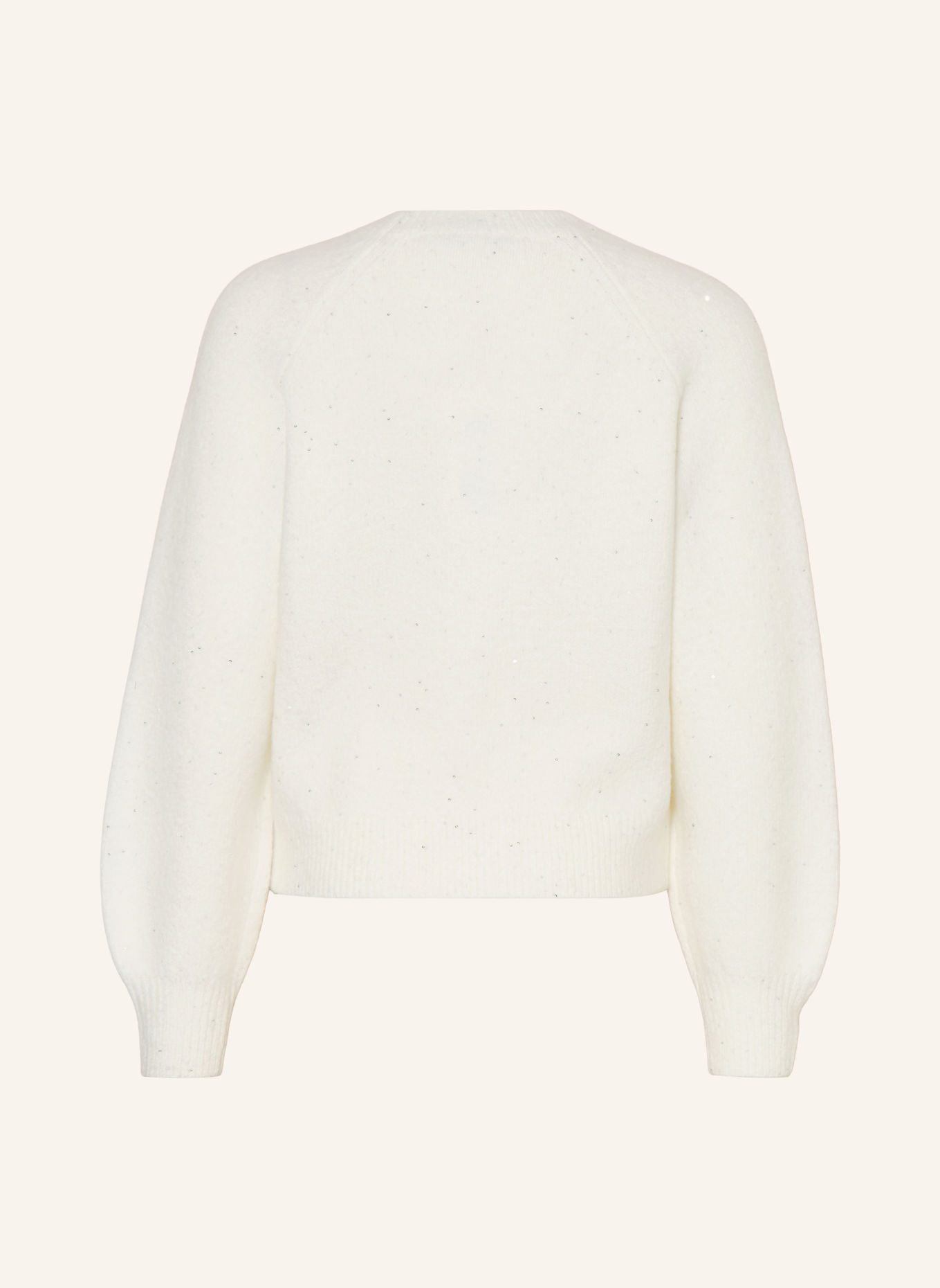 GARCIA Pullover mit Pailletten: CREME