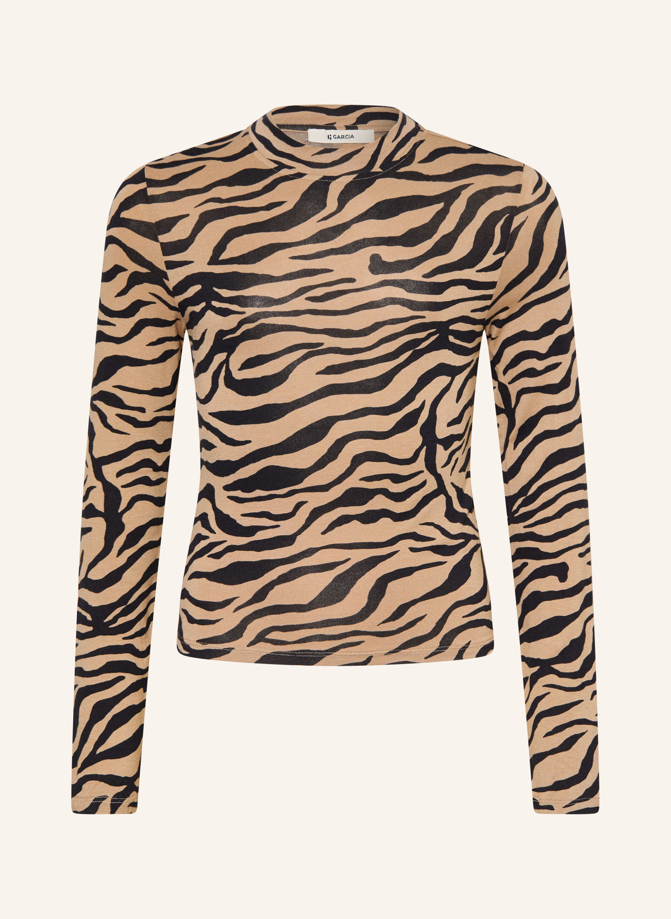 GARCIA Longsleeve: CAMEL / SCHWARZ