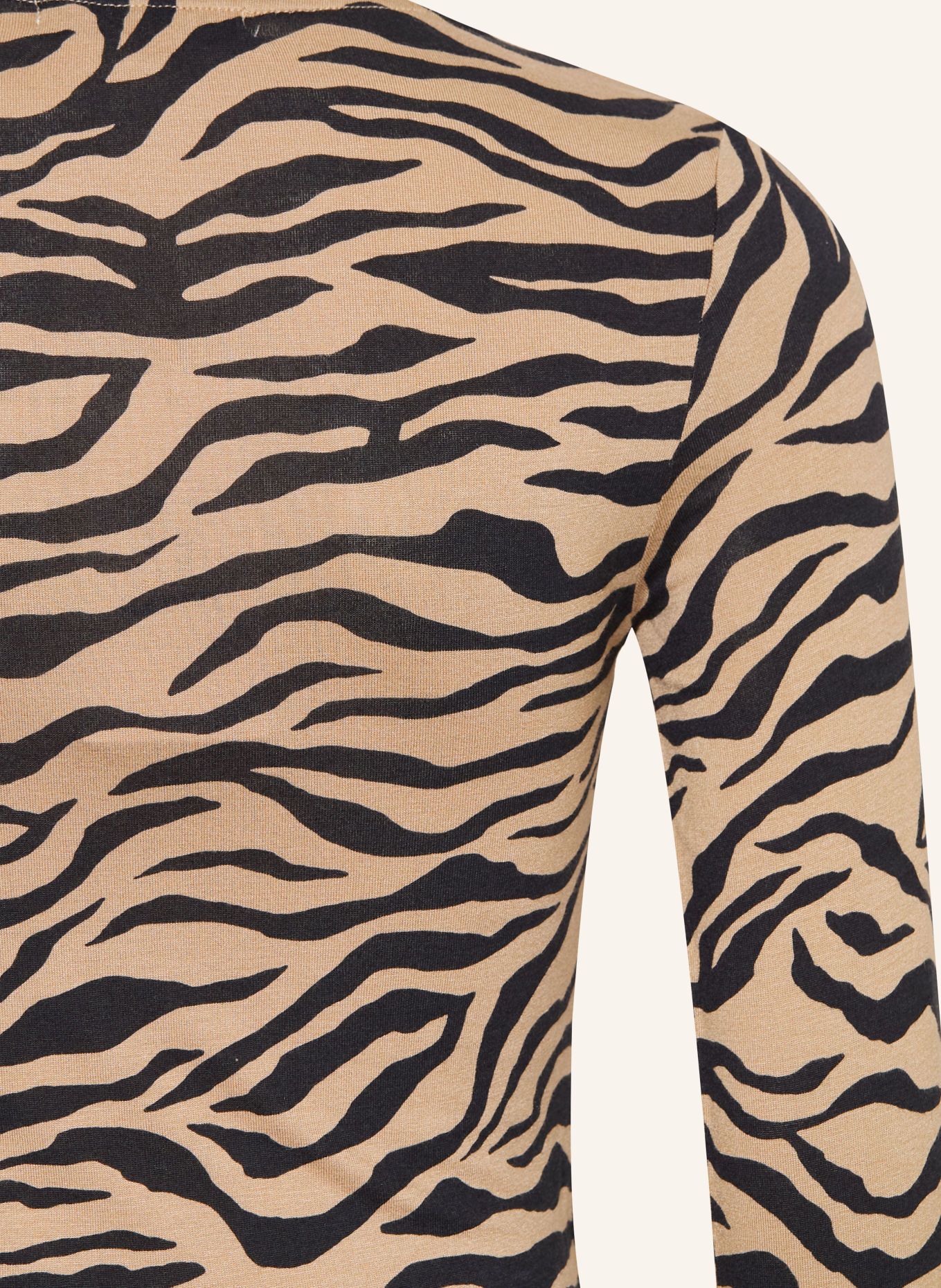 GARCIA Longsleeve: CAMEL / SCHWARZ