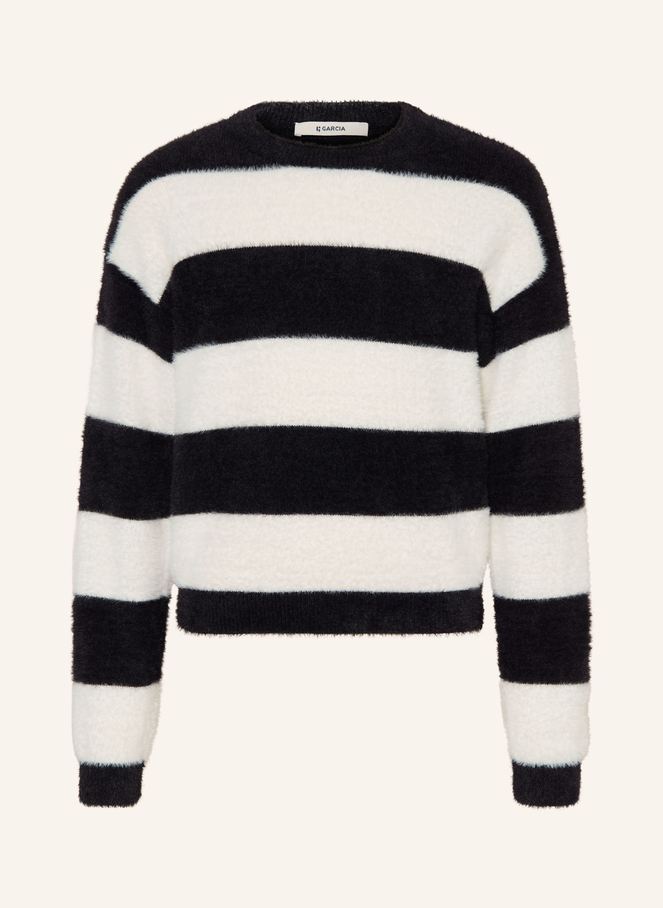 GARCIA Sweater: WHITE / BLACK
