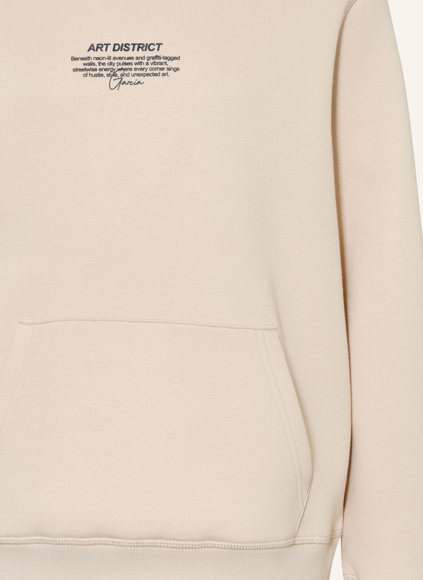 GARCIA Hoodie: CREAM / LIGHT RED / BLACK