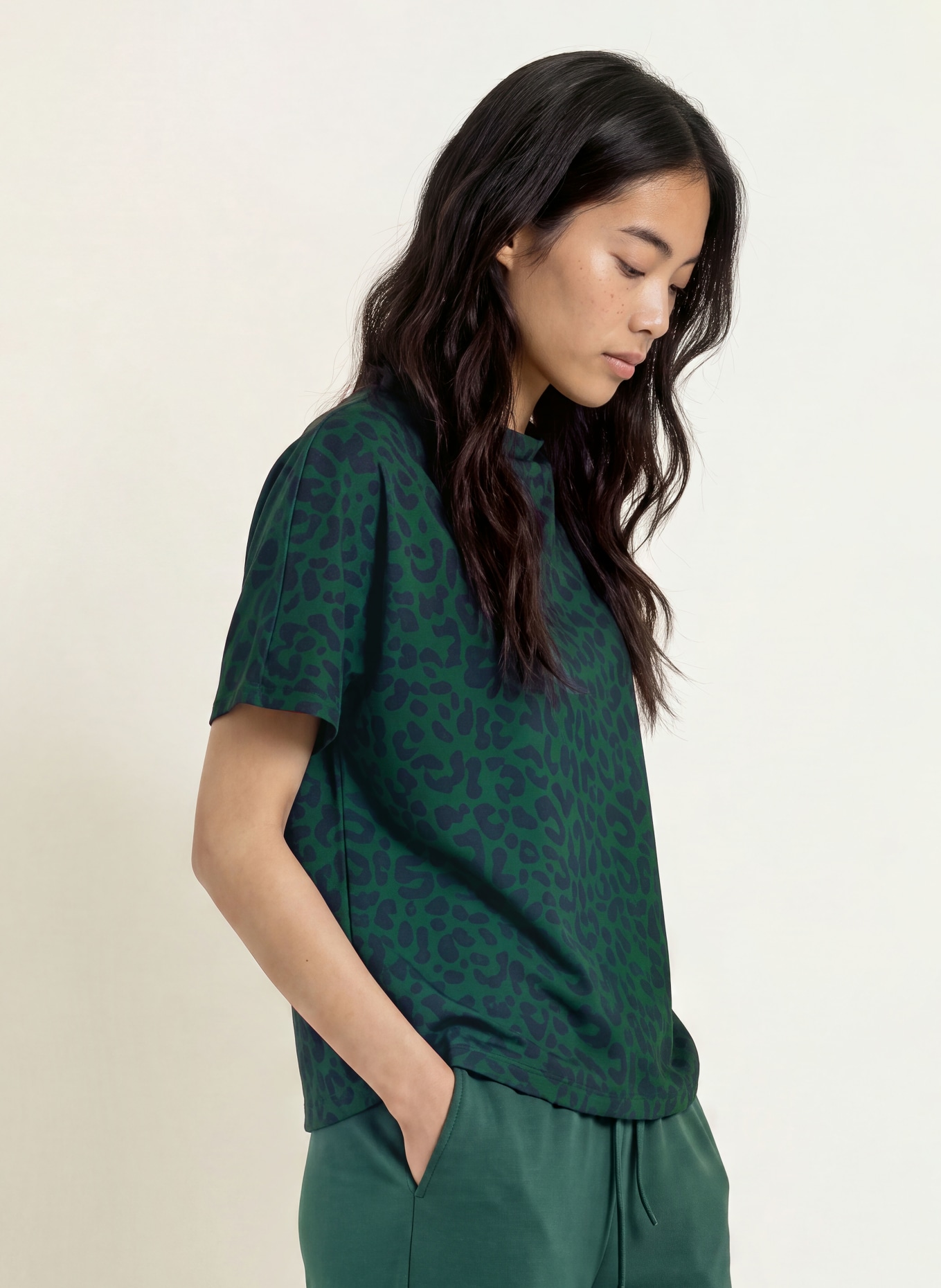 Miss Lagotte T-shirt: DONKERGROEN / DONKERBLAUW