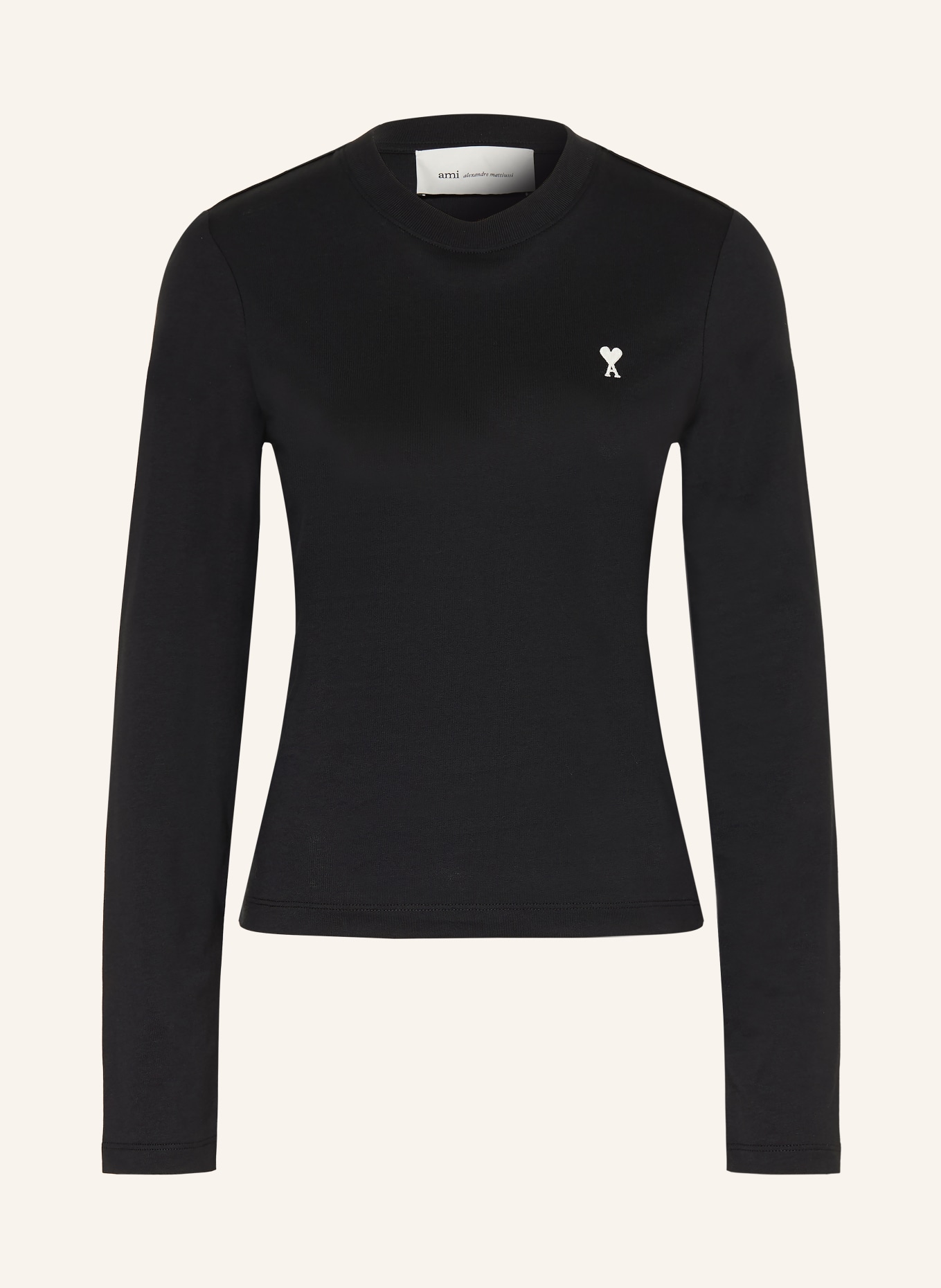 AMI PARIS Longsleeve: ZWART