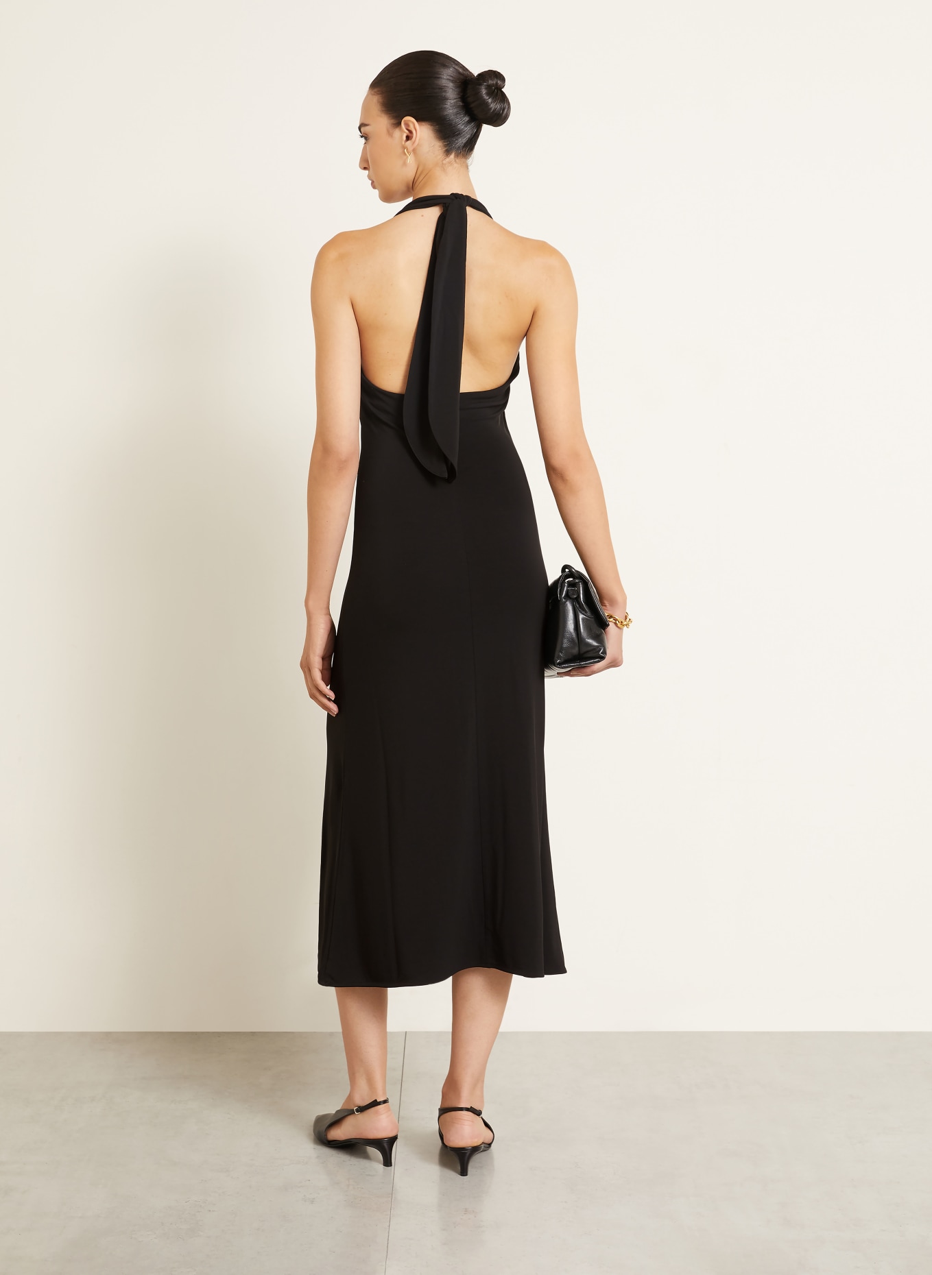 AMI PARIS Jersey dress: BLACK