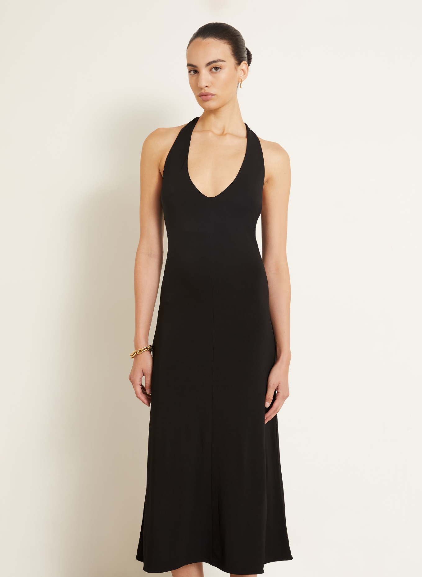 AMI PARIS Jersey dress: BLACK
