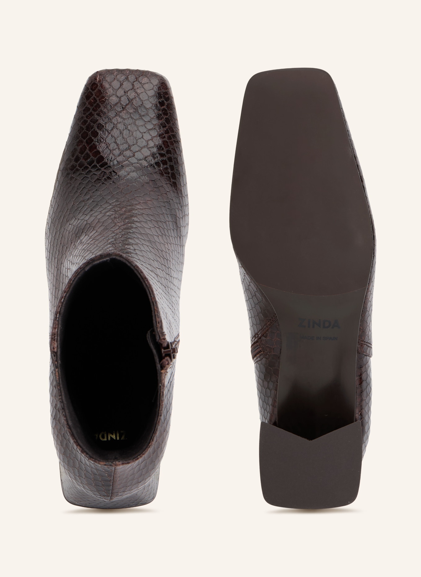 ZINDA Stiefeletten ELBA: DUNKELBRAUN