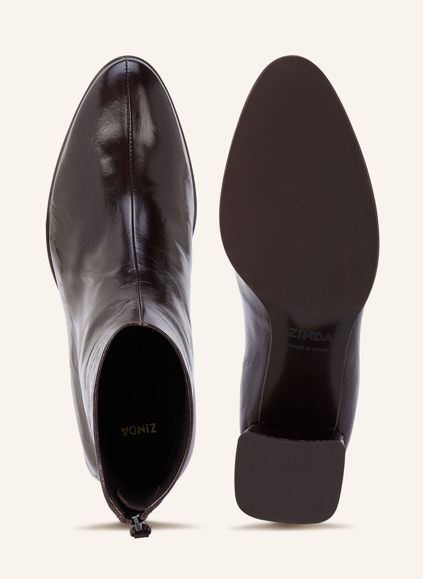 ZINDA Bottines ORTISEY: MARRON FONCÉ