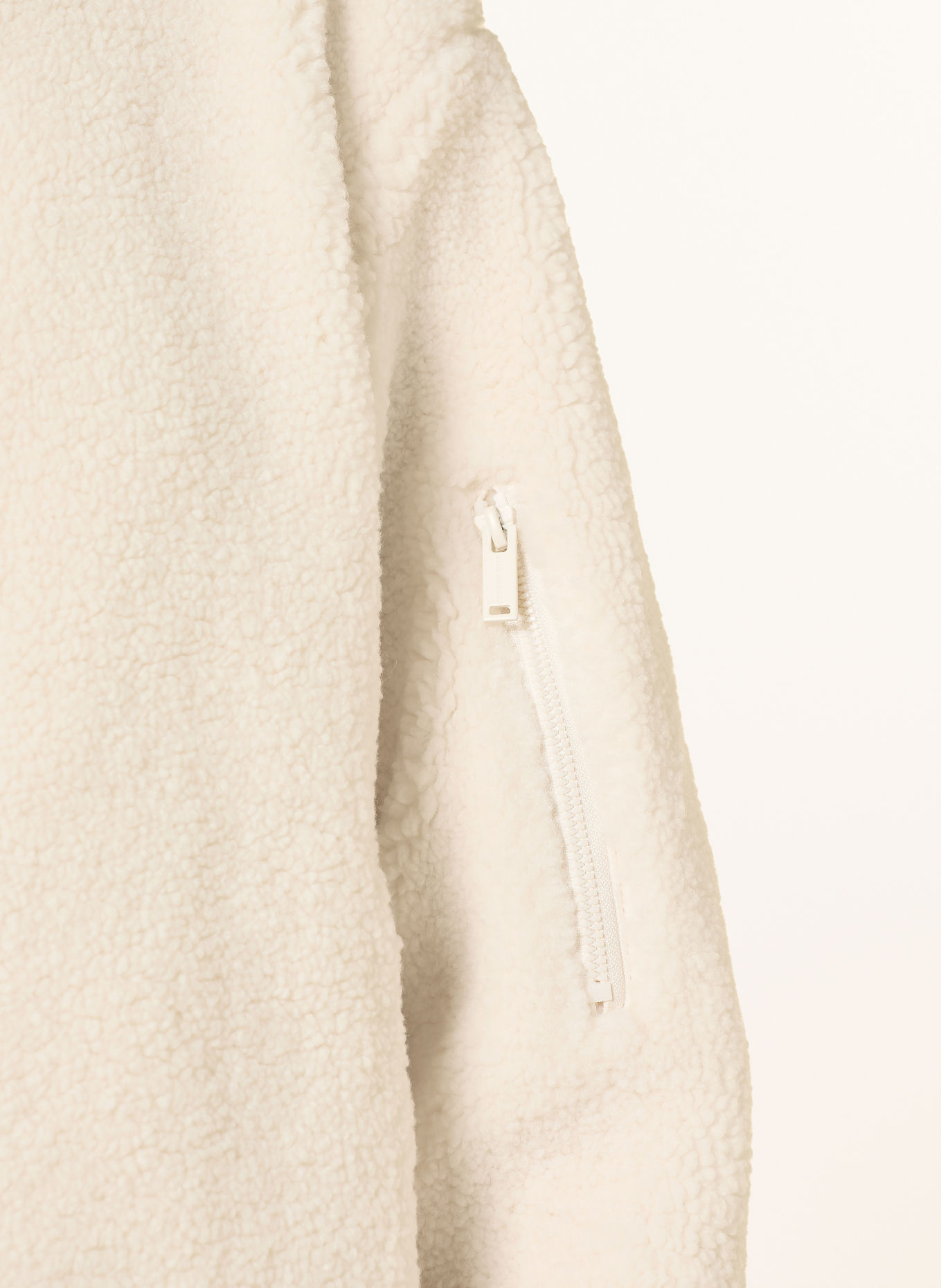 RINO & PELLE JAYLA Teddy Fur Jacket in a Mix of Materials: CREAM