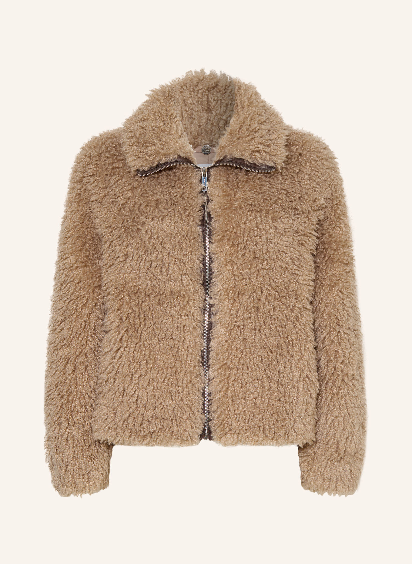 RINO & PELLE Faux Fur Jacket: TAUPE