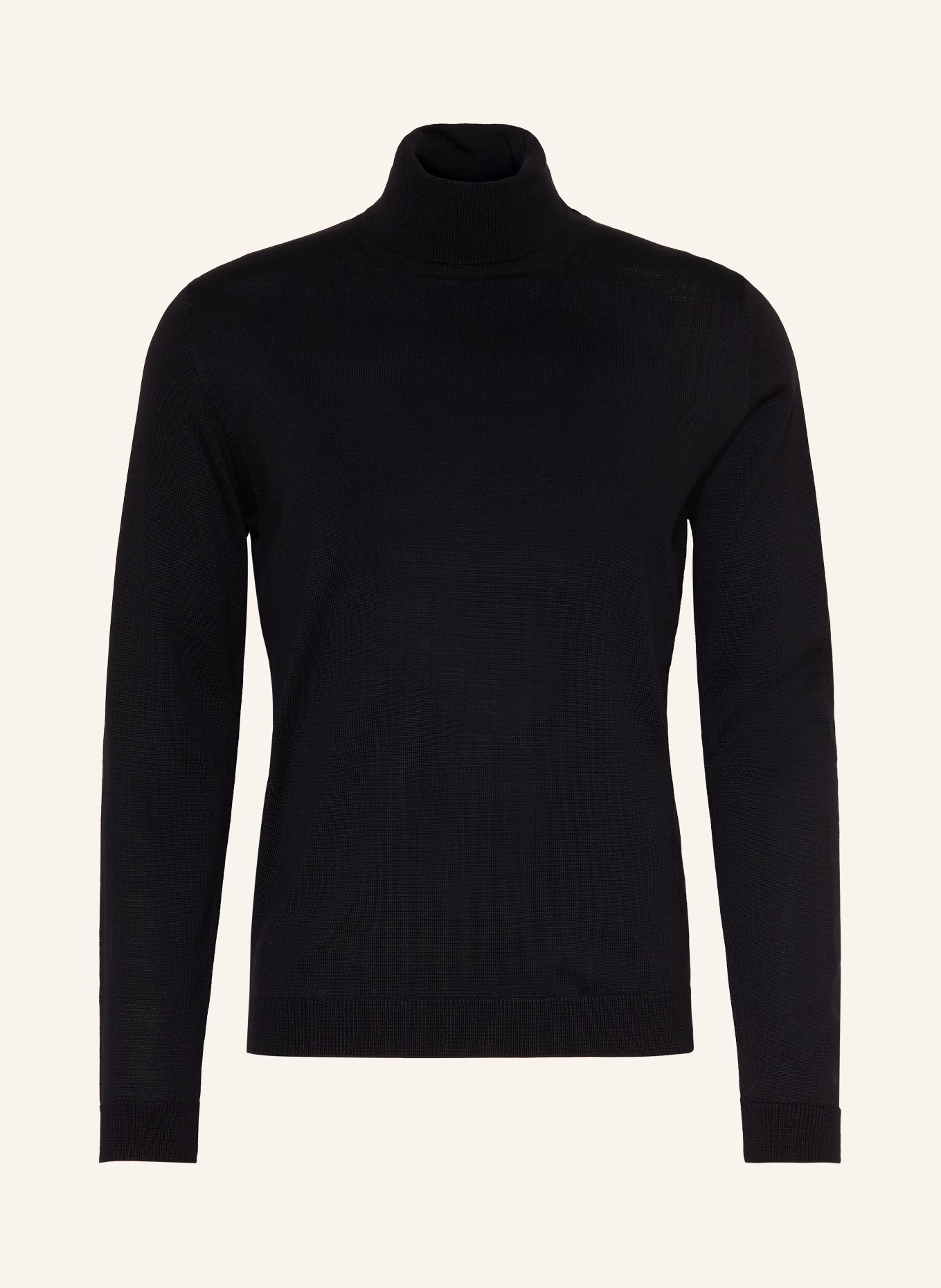 roberto collina Rollkragenpullover aus Merinowolle: SCHWARZ