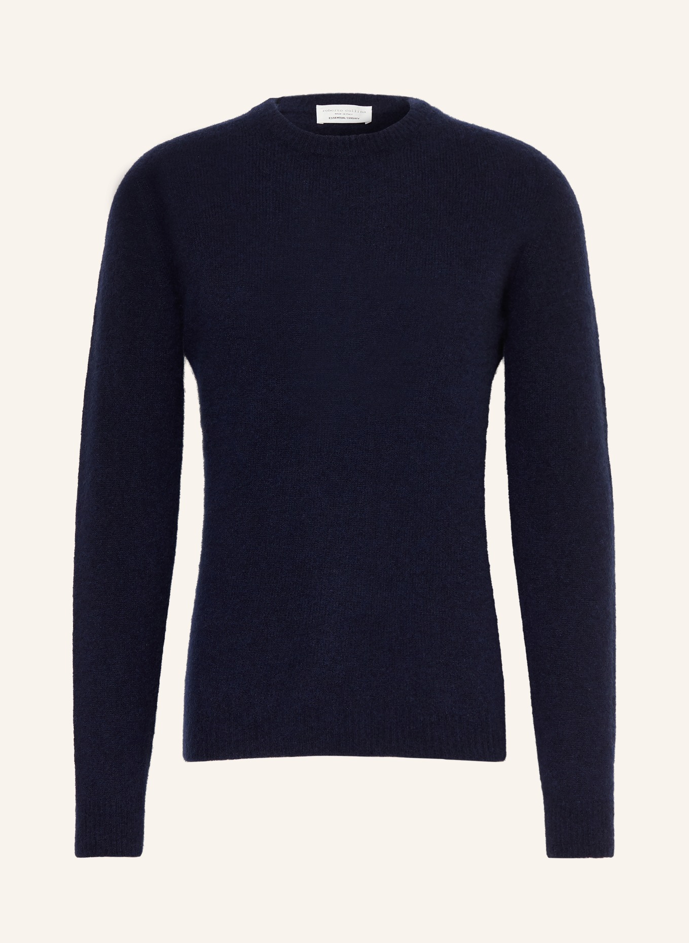 roberto collina Pull en cachemire: BLEU FONCÉ