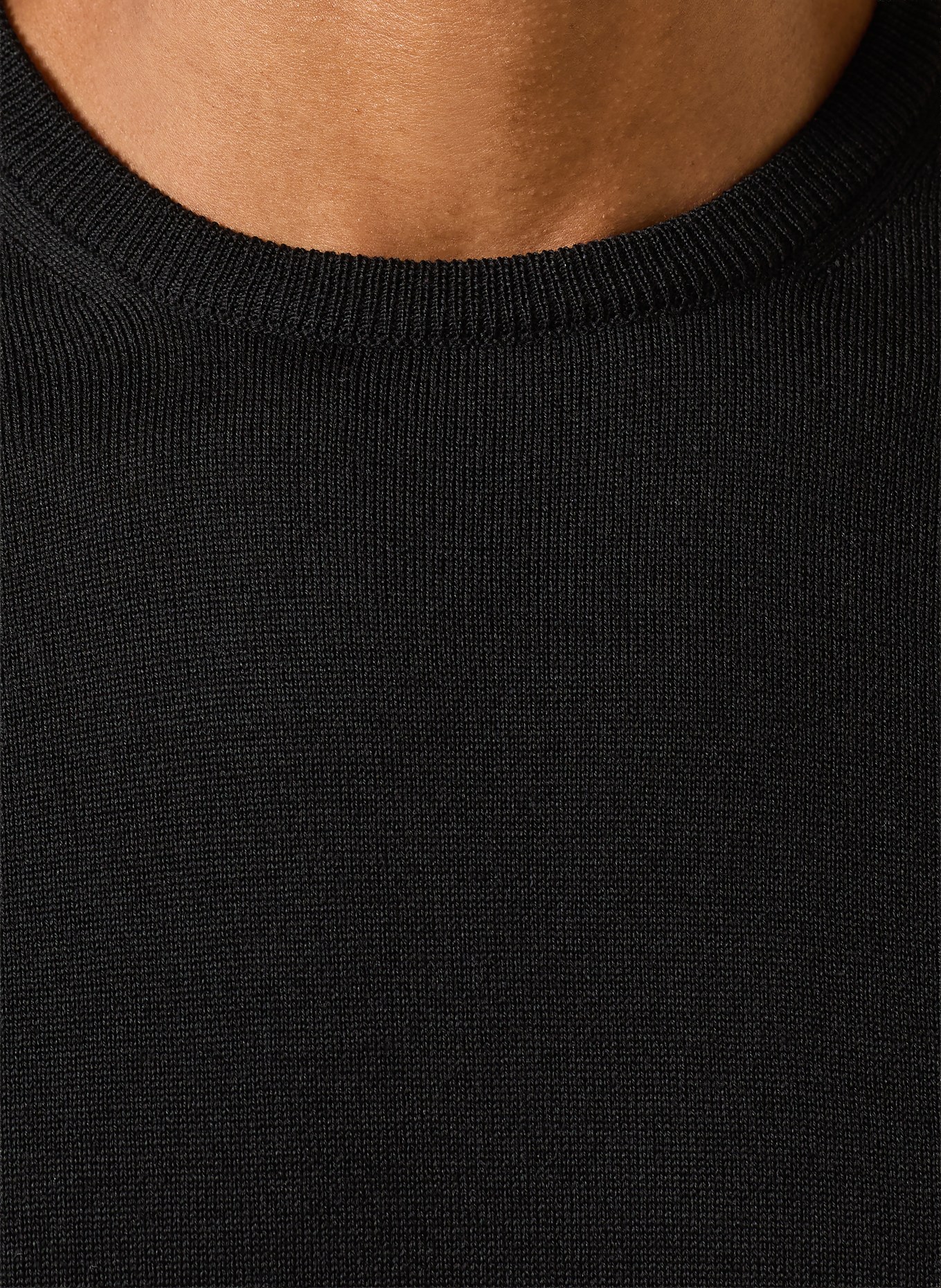 roberto collina Merino wool sweaters: BLACK