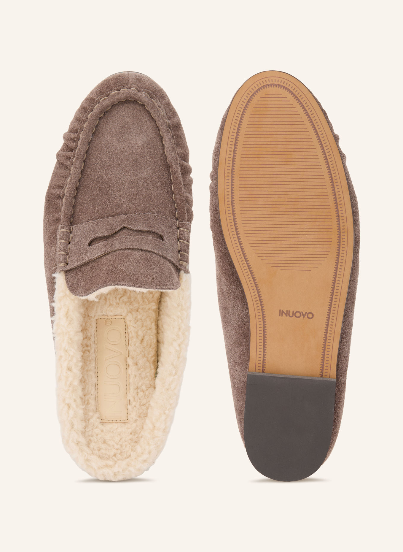 INUOVO Mules: TAUPE