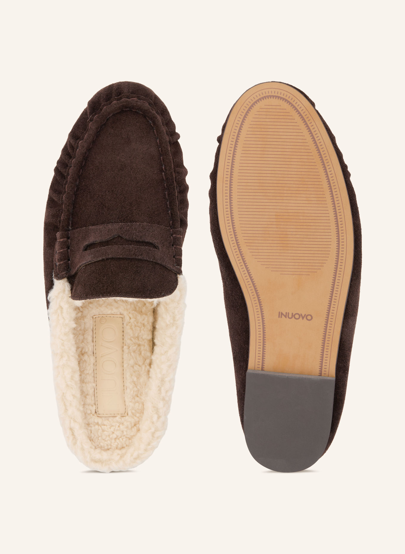 INUOVO Mules: DARK BROWN