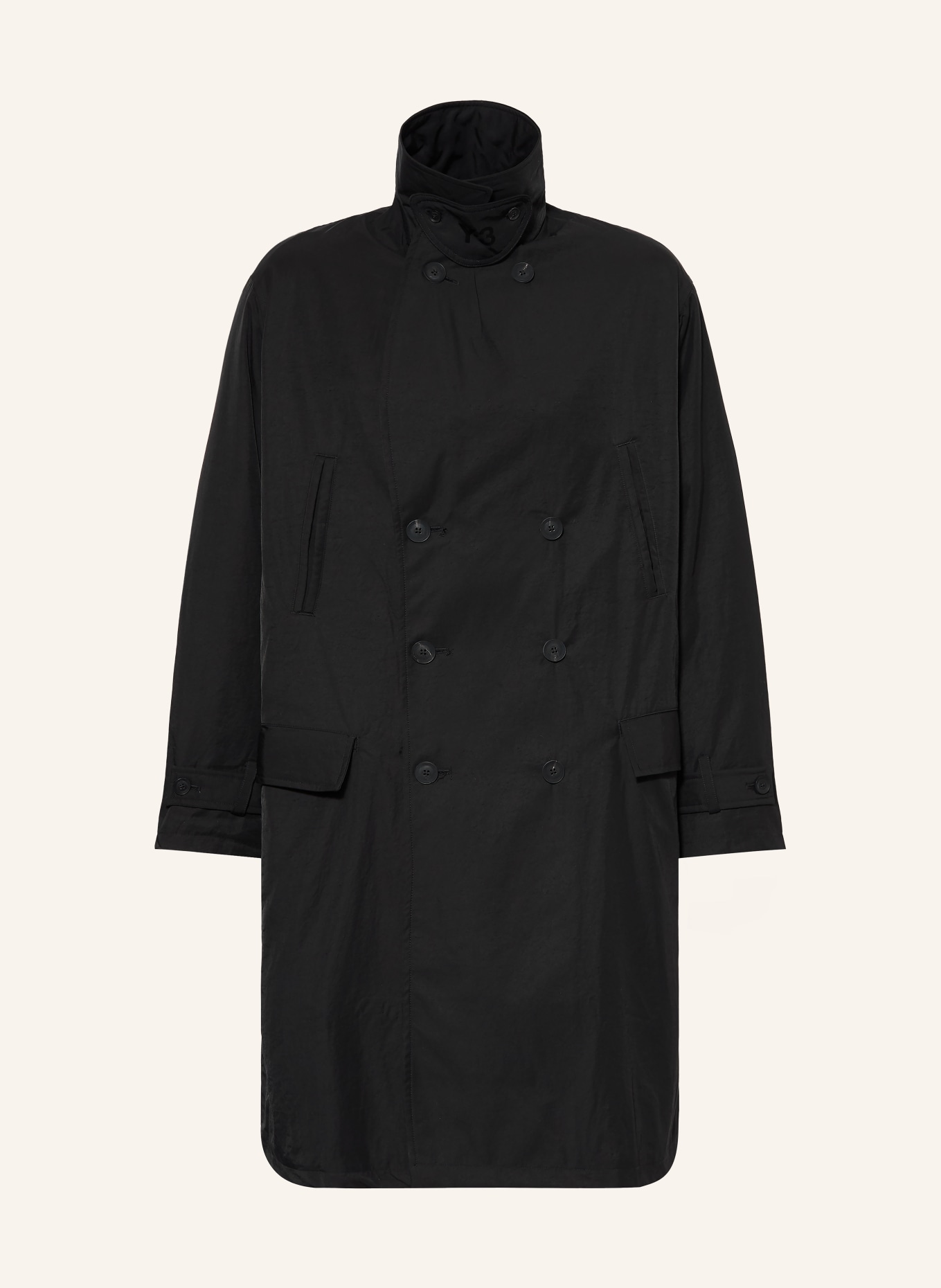 Y-3 Trenchcoat: ZWART