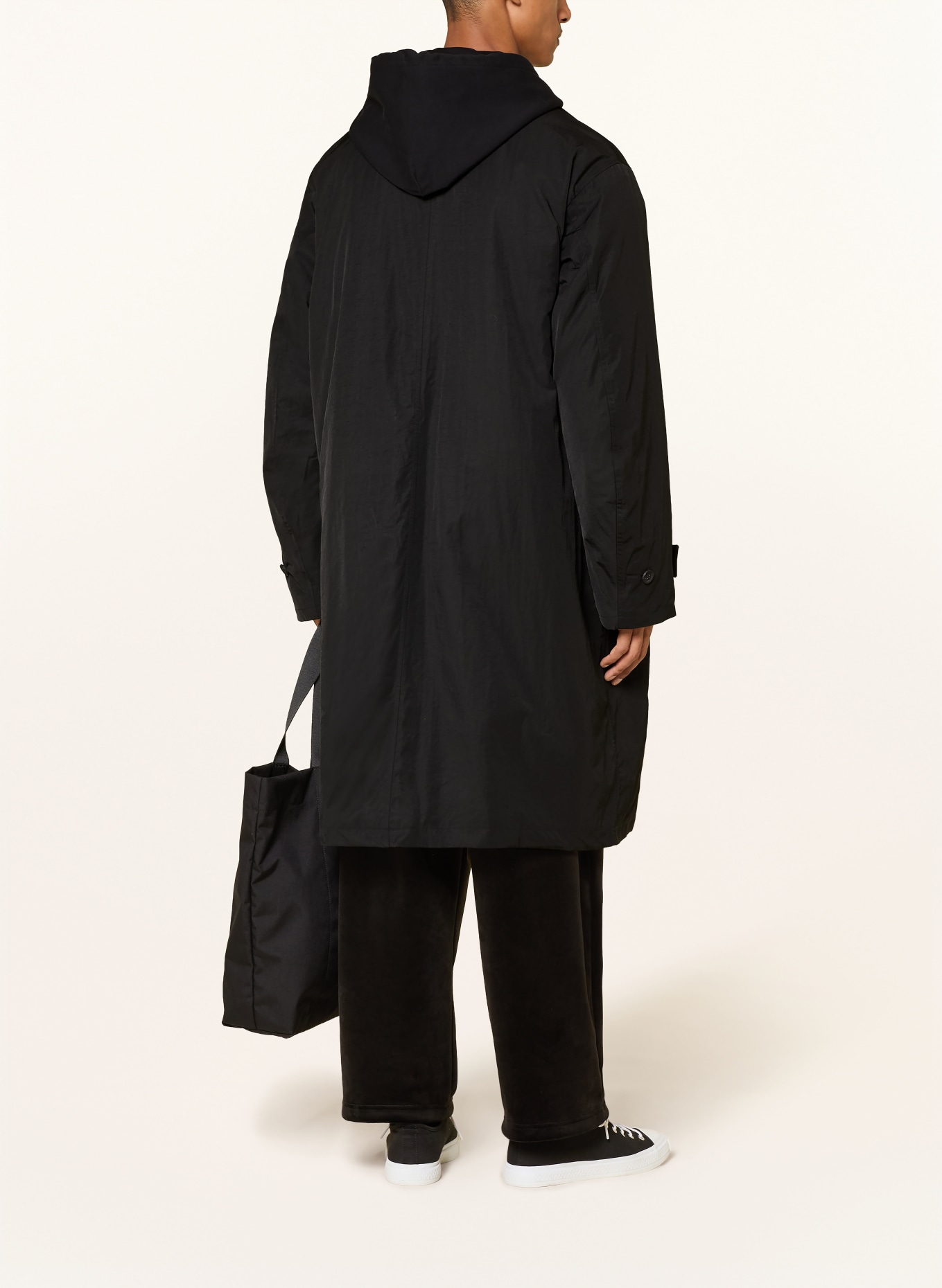 Y-3 Trenchcoat: ZWART