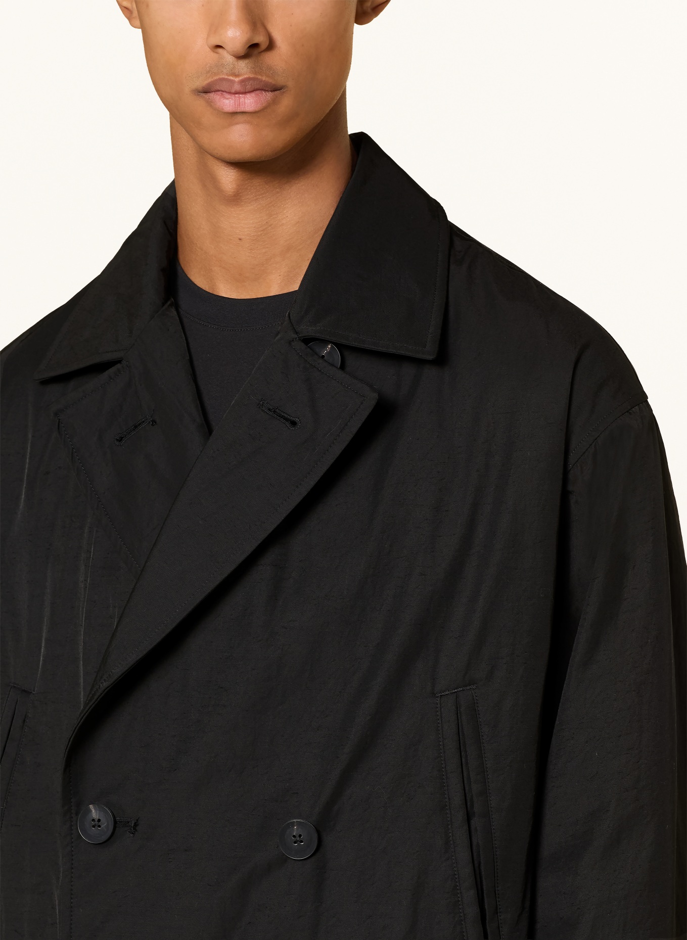 Y-3 Trenchcoat: ZWART