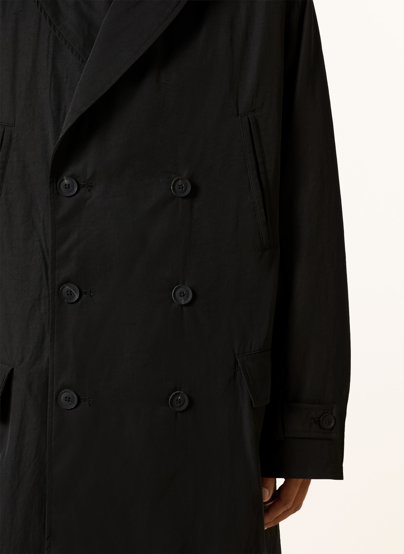 Y-3 Trenchcoat: ZWART