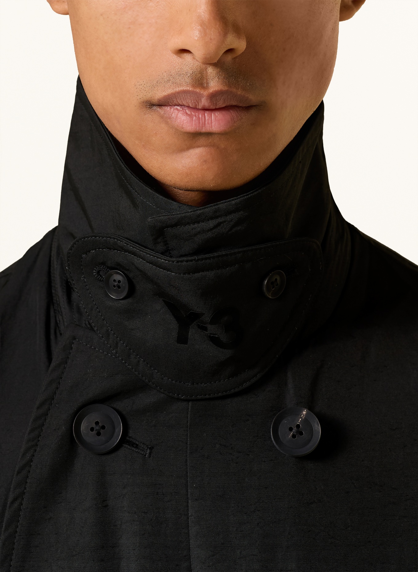 Y-3 Trenchcoat: ZWART