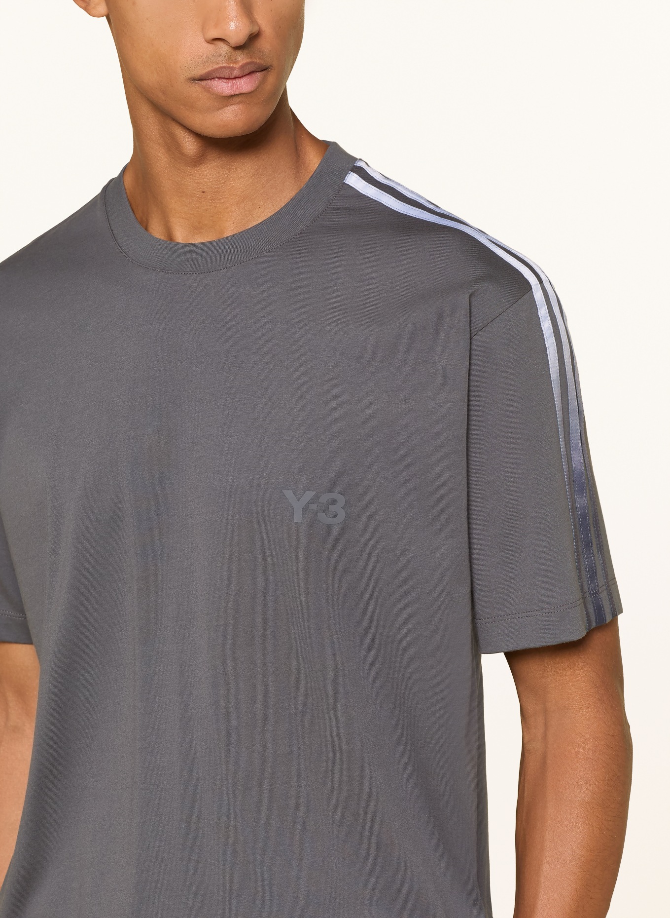 Y-3 Tričko: ŠEDÁ / SVĚTLE ŠEDÁ