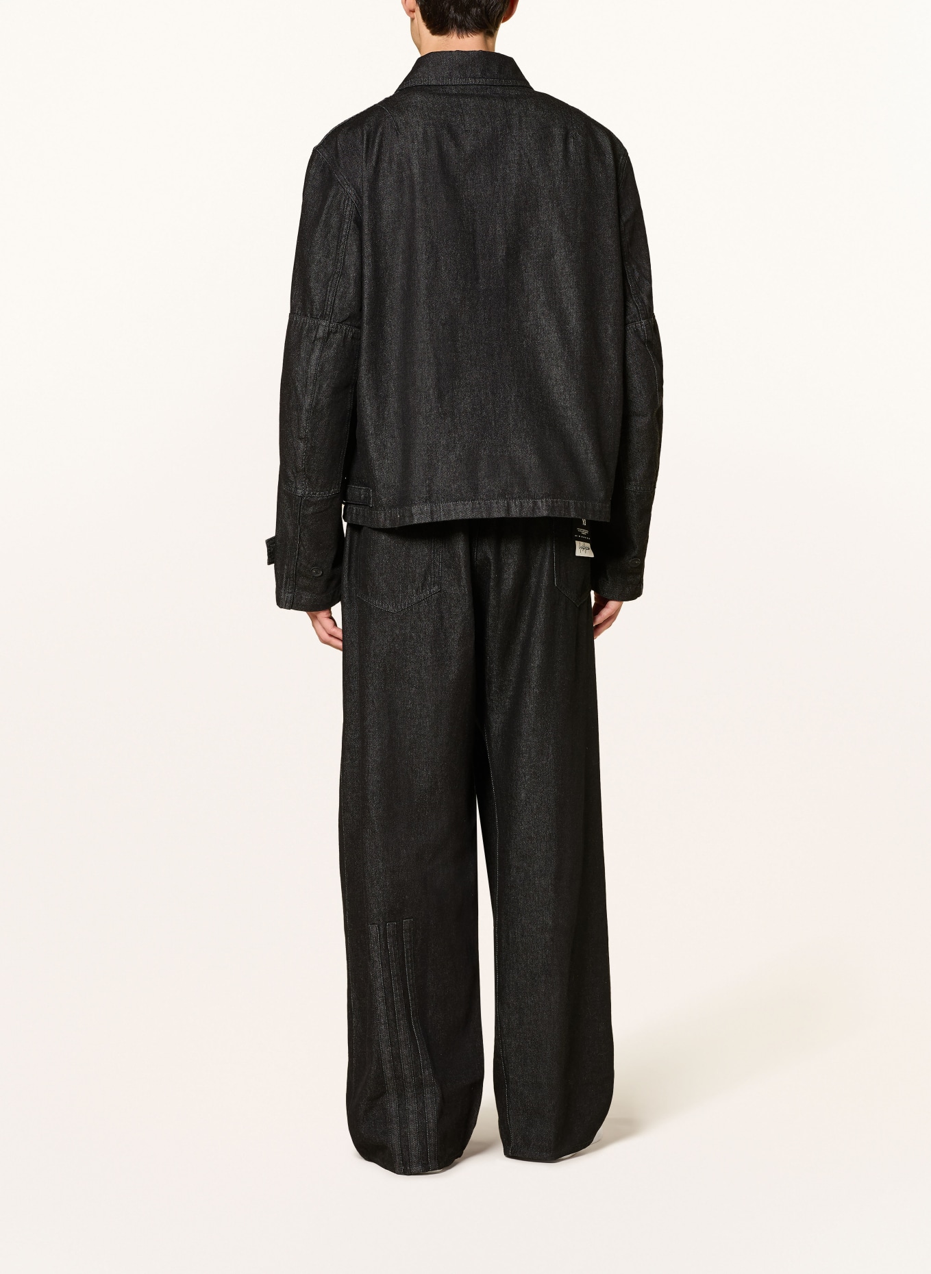Y-3 Jean coupe droite: BLACK
