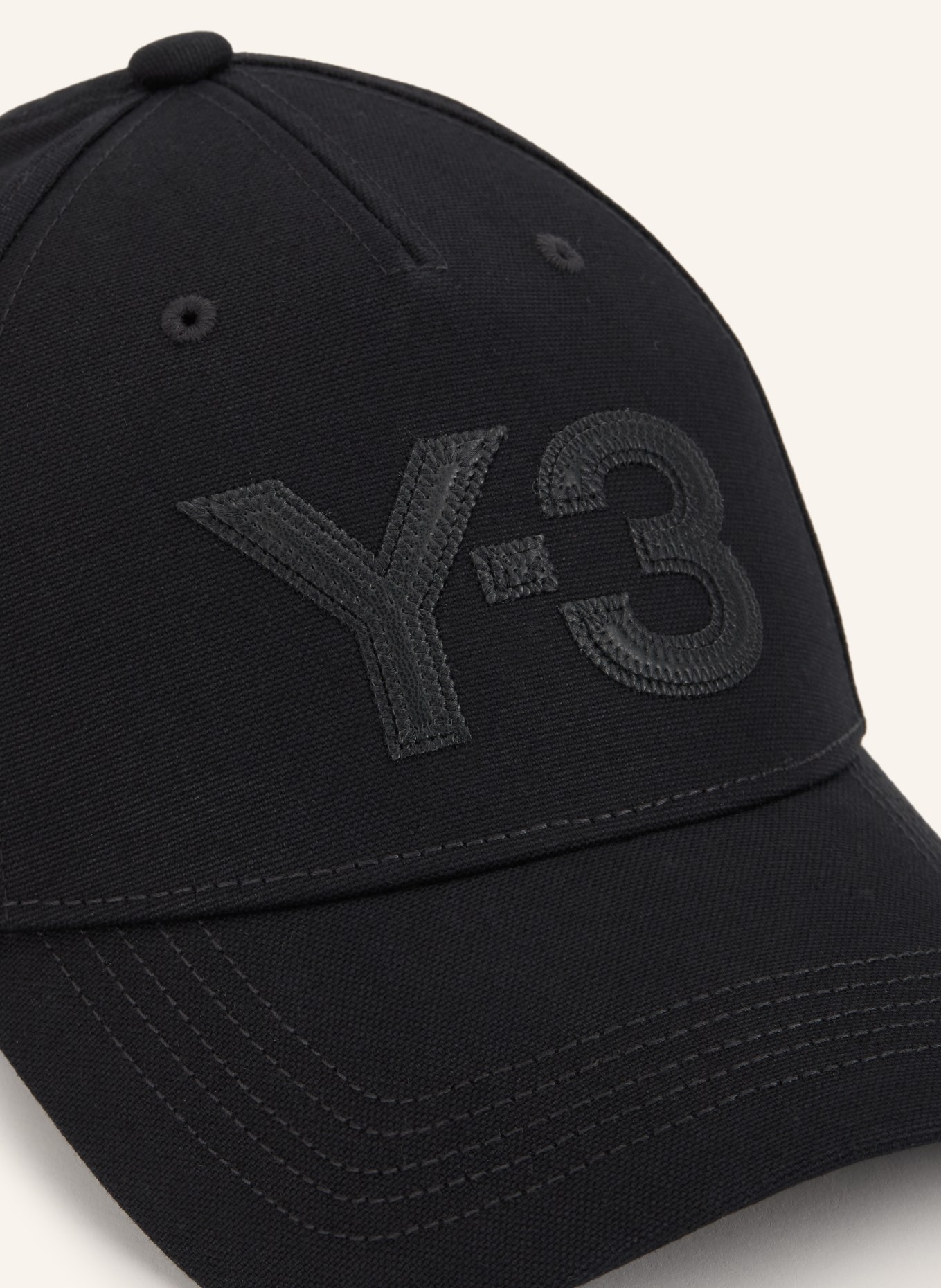Y-3 Y-3 LOGO Cap: BLACK