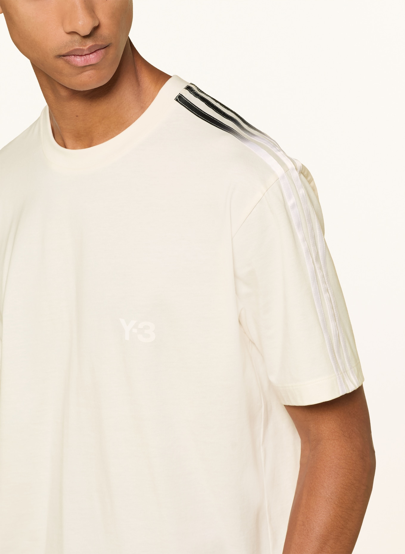 Y-3 T-shirt: WIT / ZWART