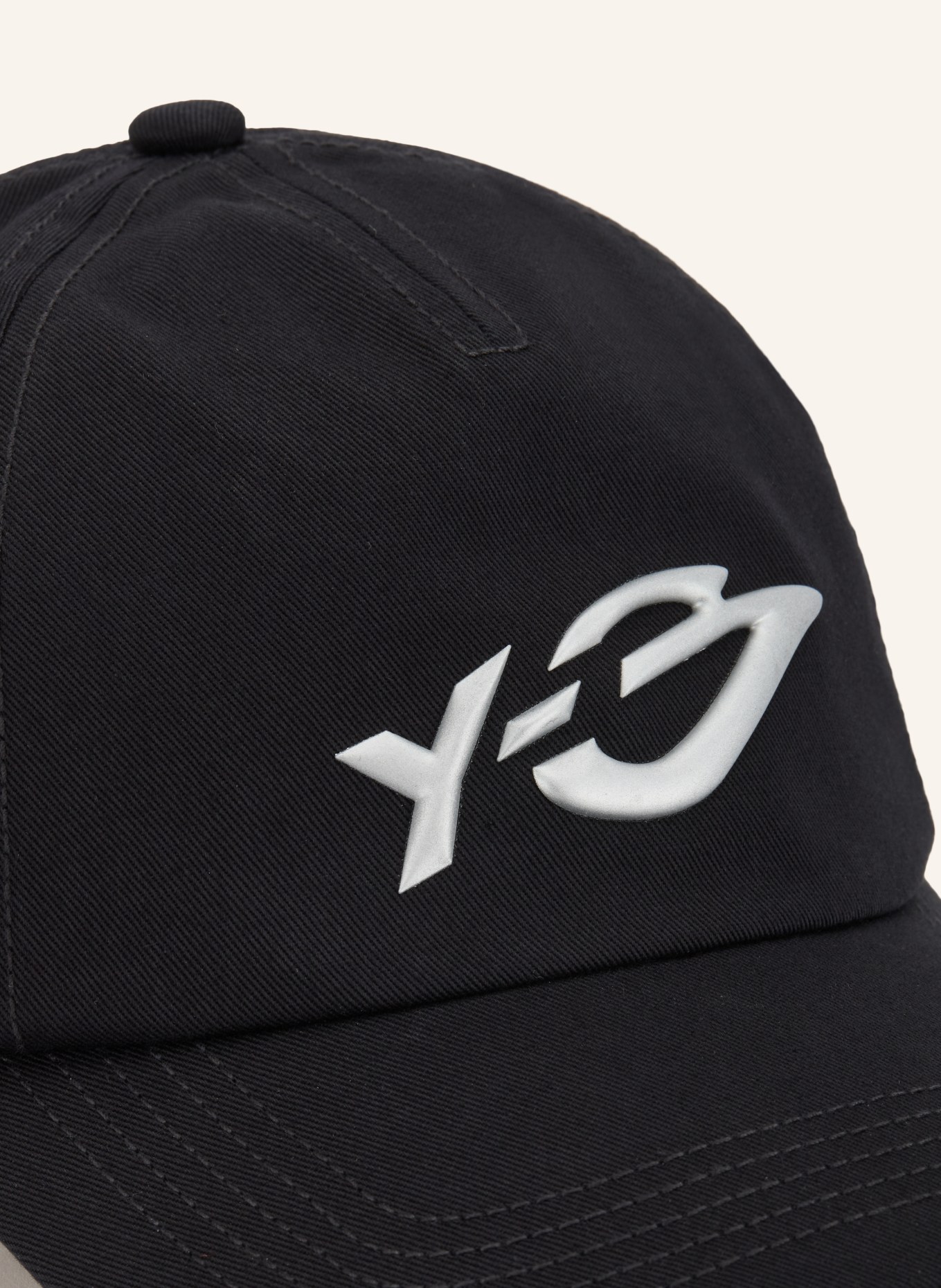 Y-3 Y-3 BIG LG Cap BLACK: BLACK / LIGHT GRAY