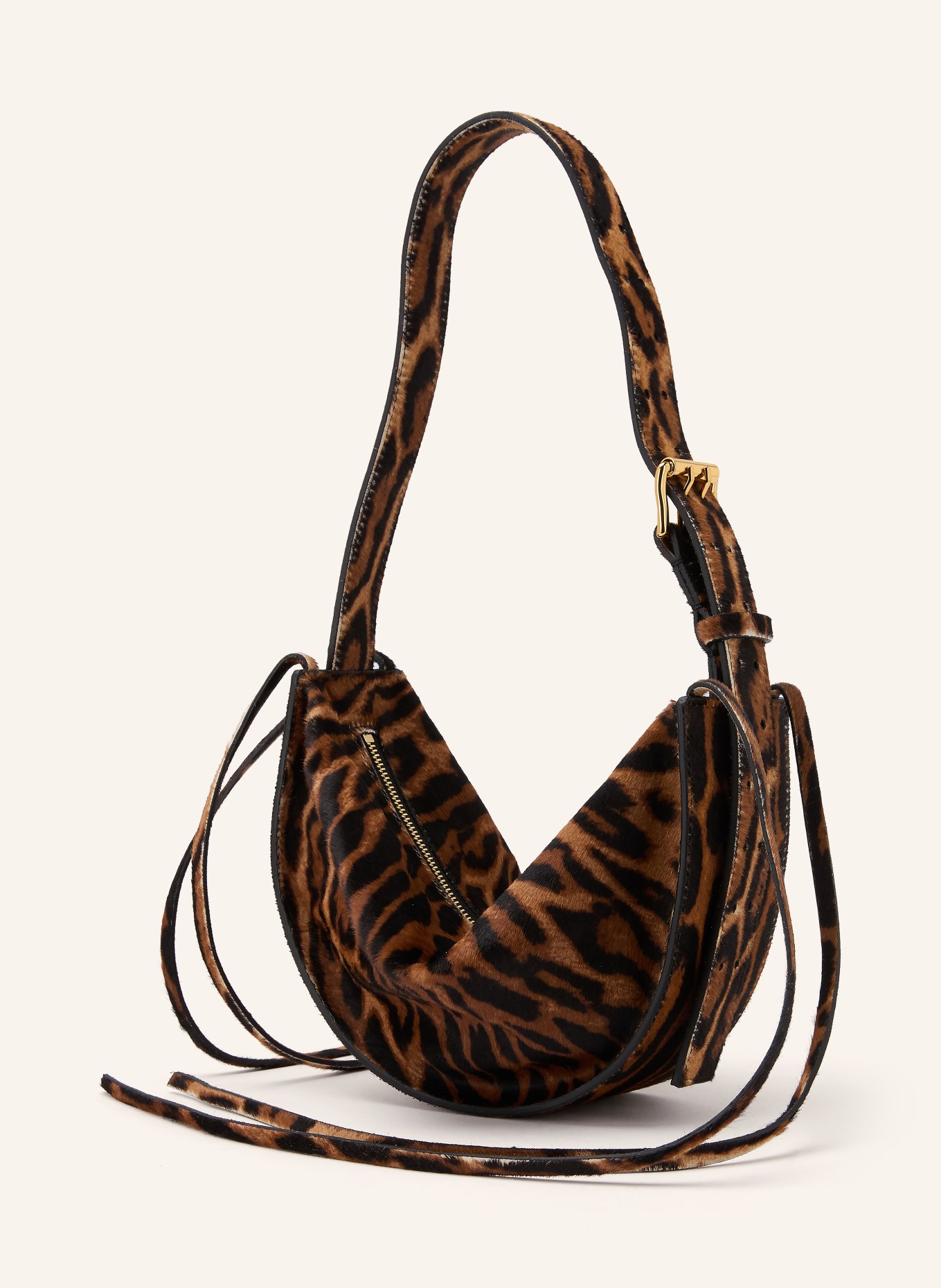 RADICA STUDIO Schultertasche AMACA MINI: BRAUN / BEIGE / SCHWARZ