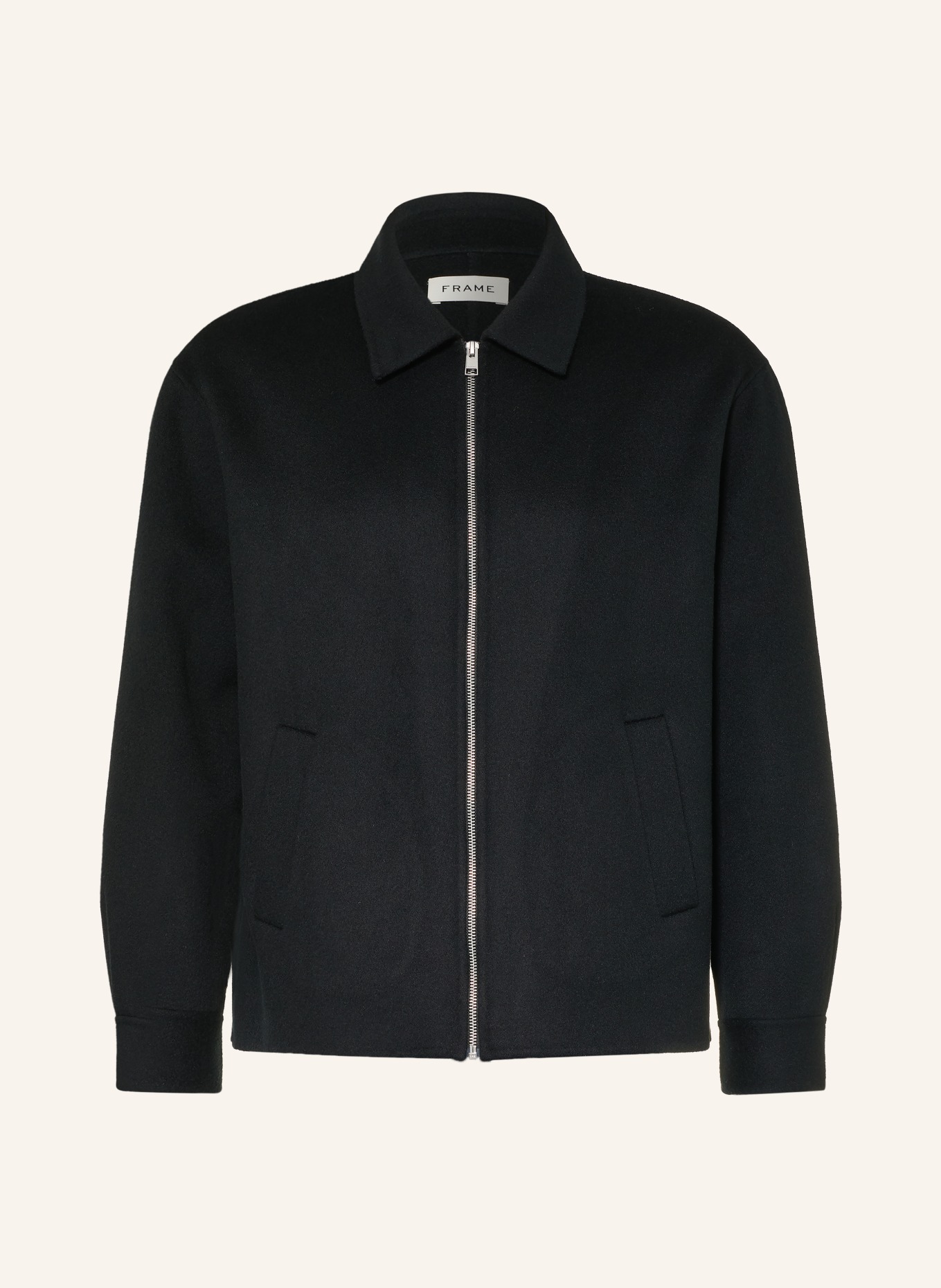 FRAME Overjacket: ZWART