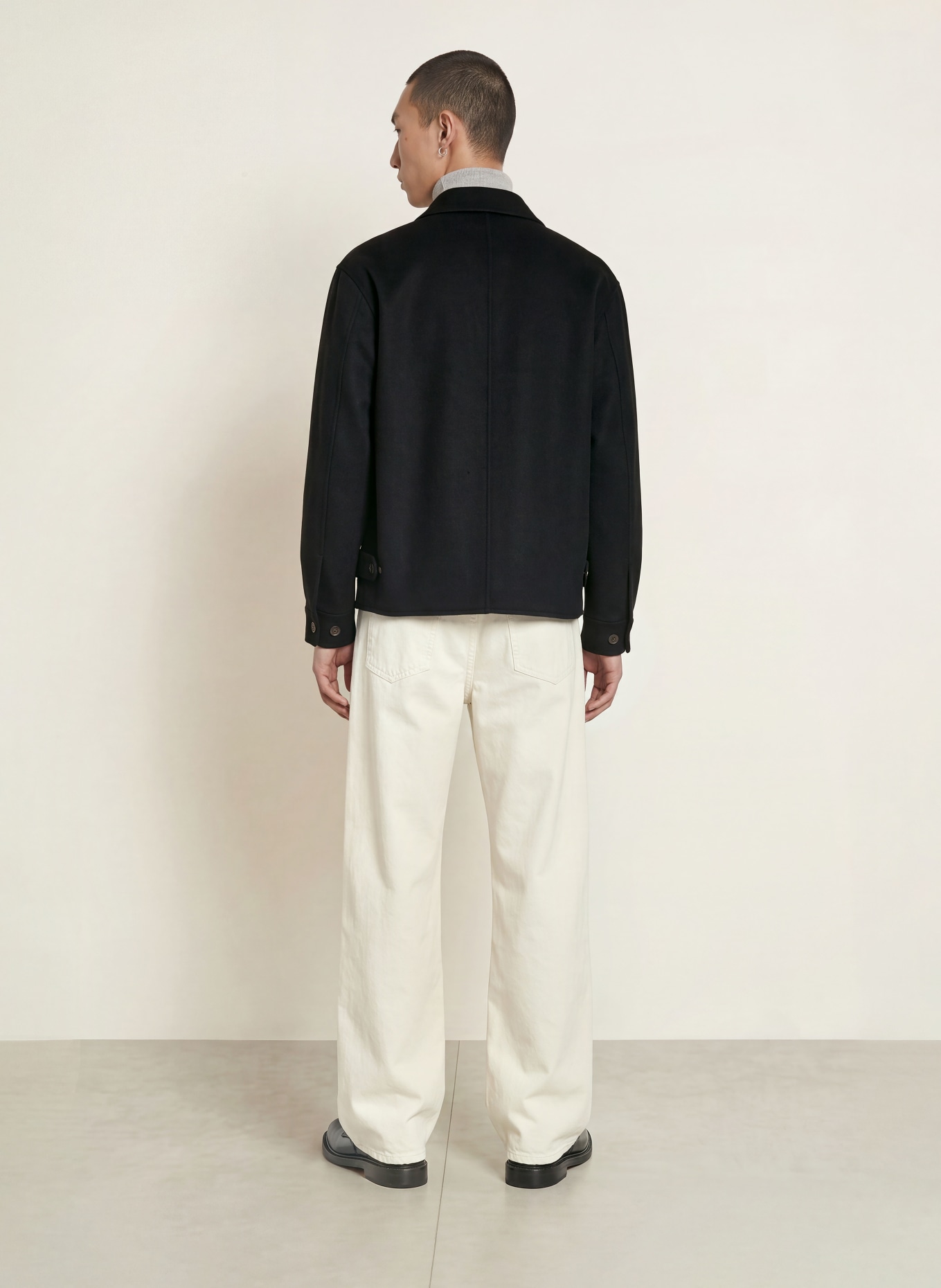 FRAME Overjacket: ZWART