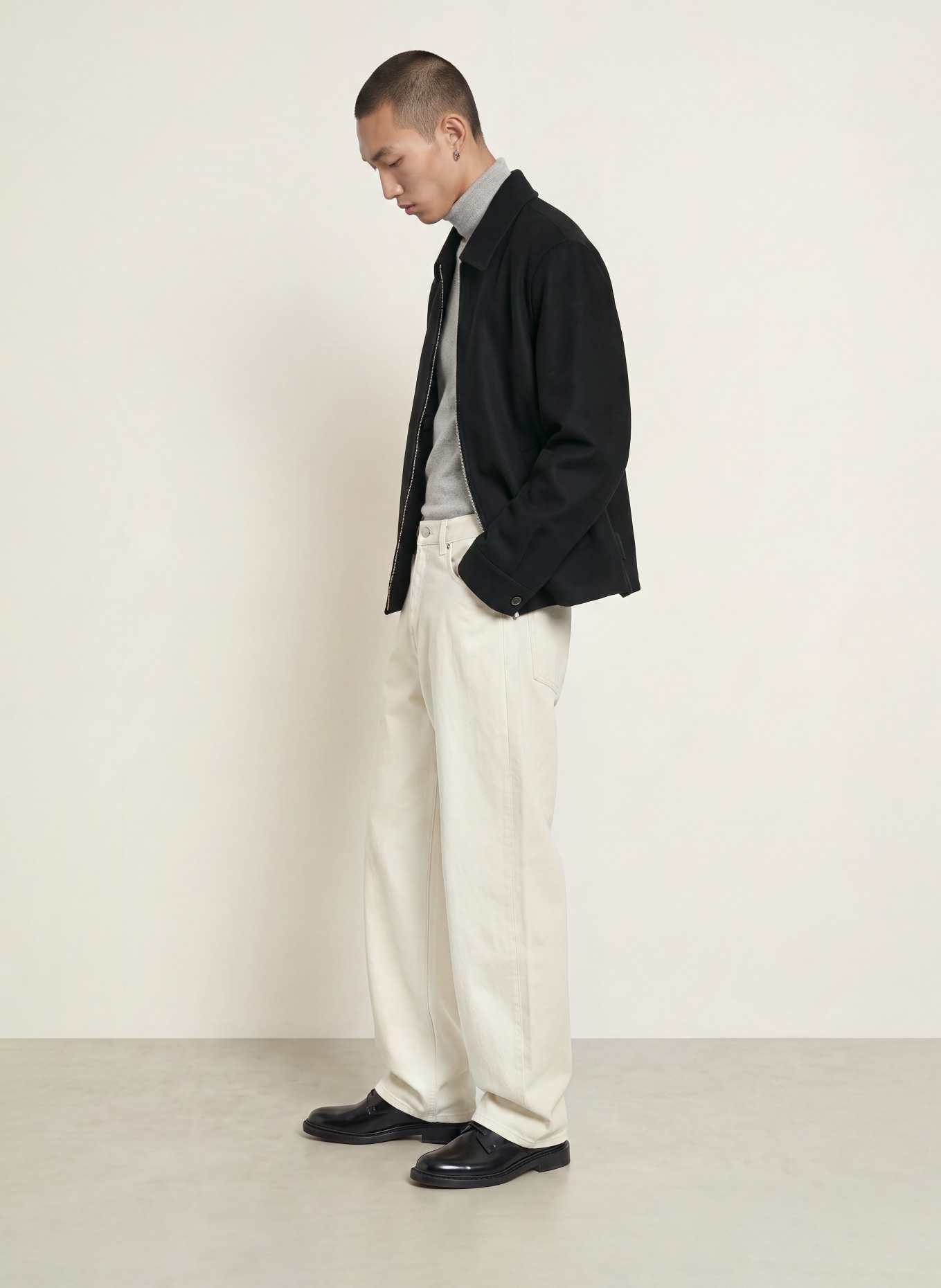 FRAME Overjacket: ZWART