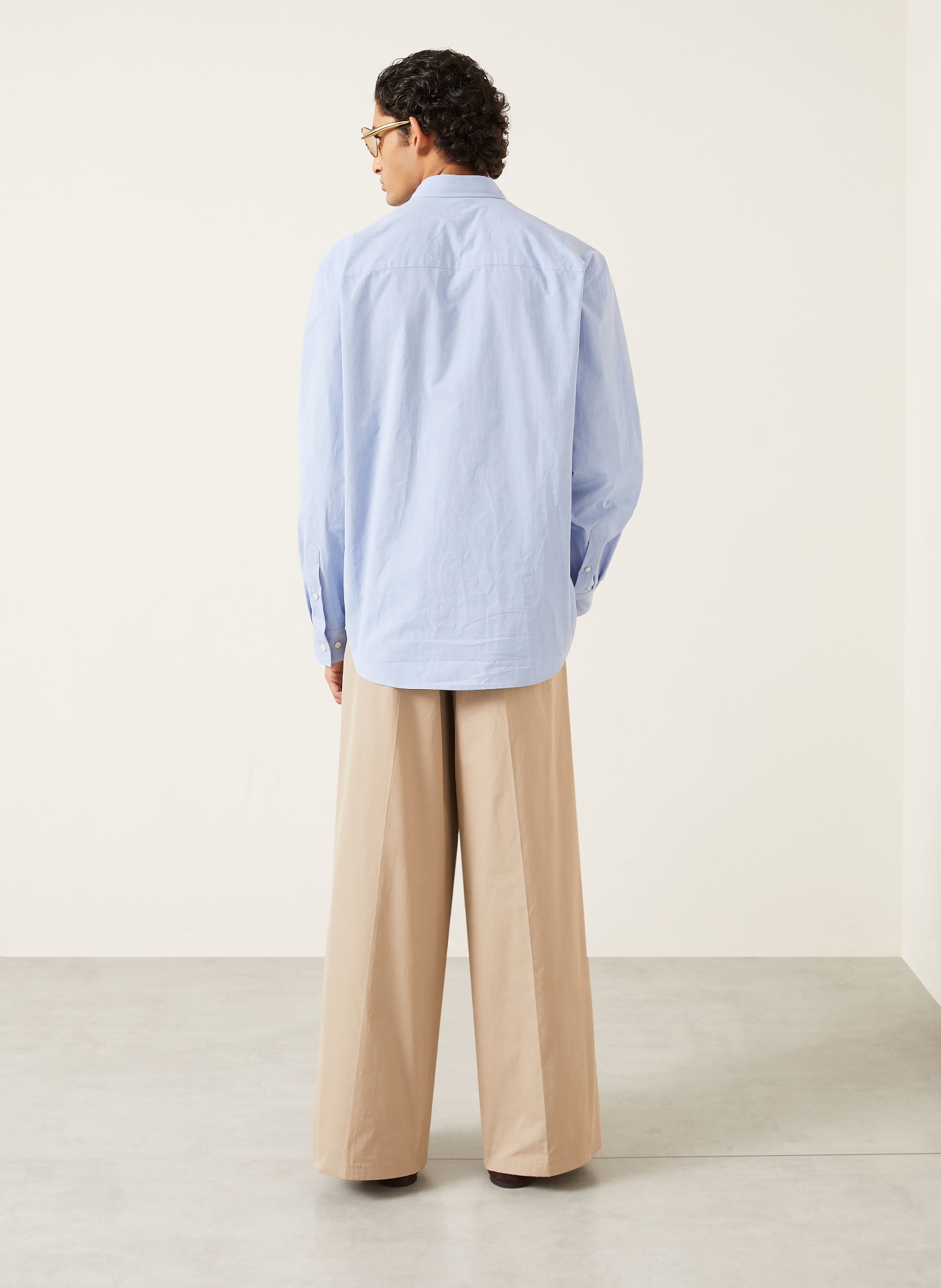 DRIES VAN NOTEN CAPER Comfort Fit Shirt: LIGHT BLUE