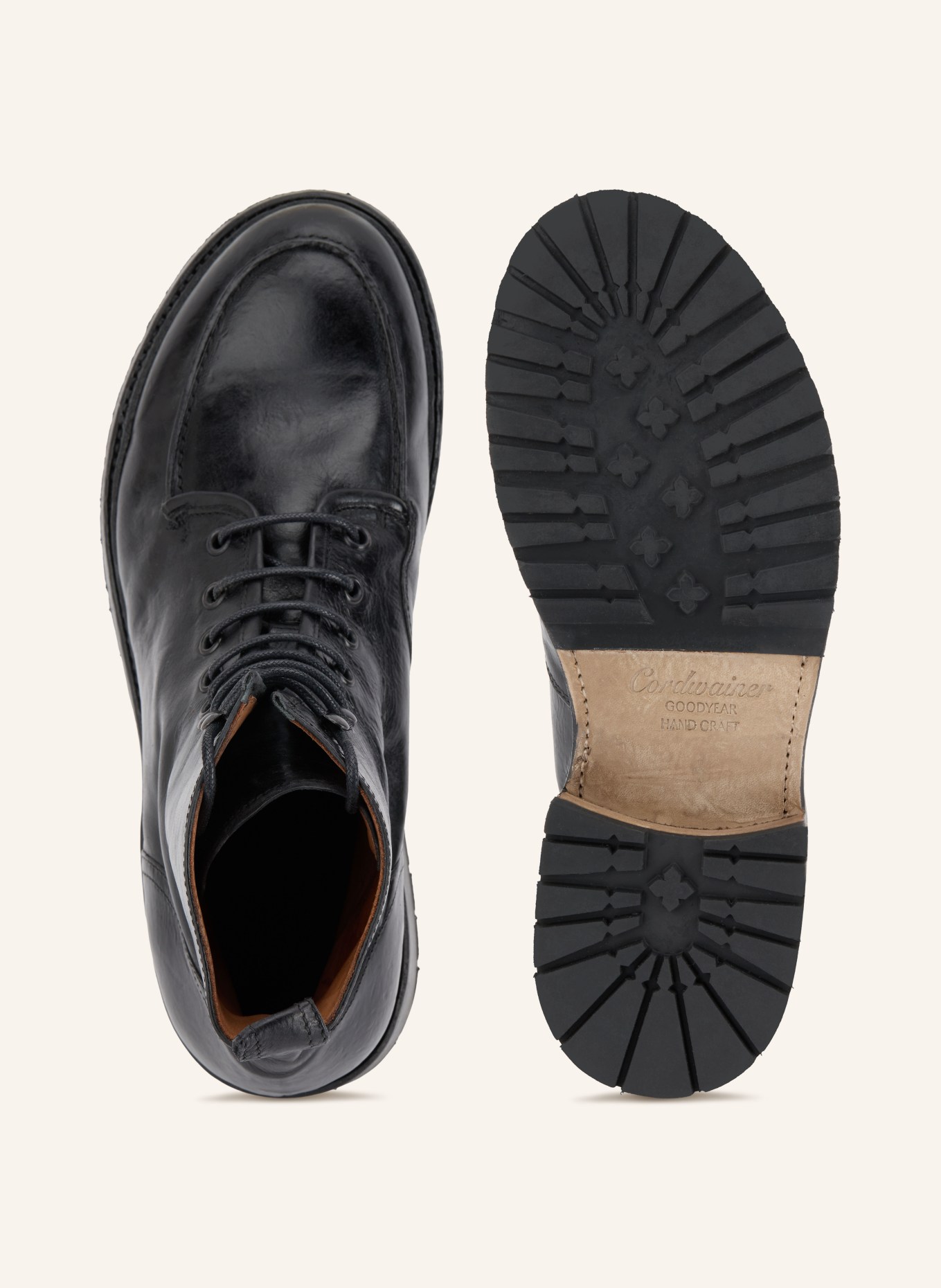 Cordwainer Schnürboots: SCHWARZ