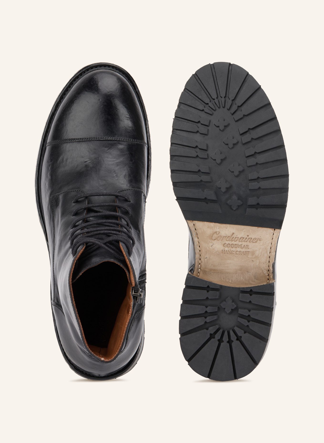 Cordwainer Schnürboots: SCHWARZ