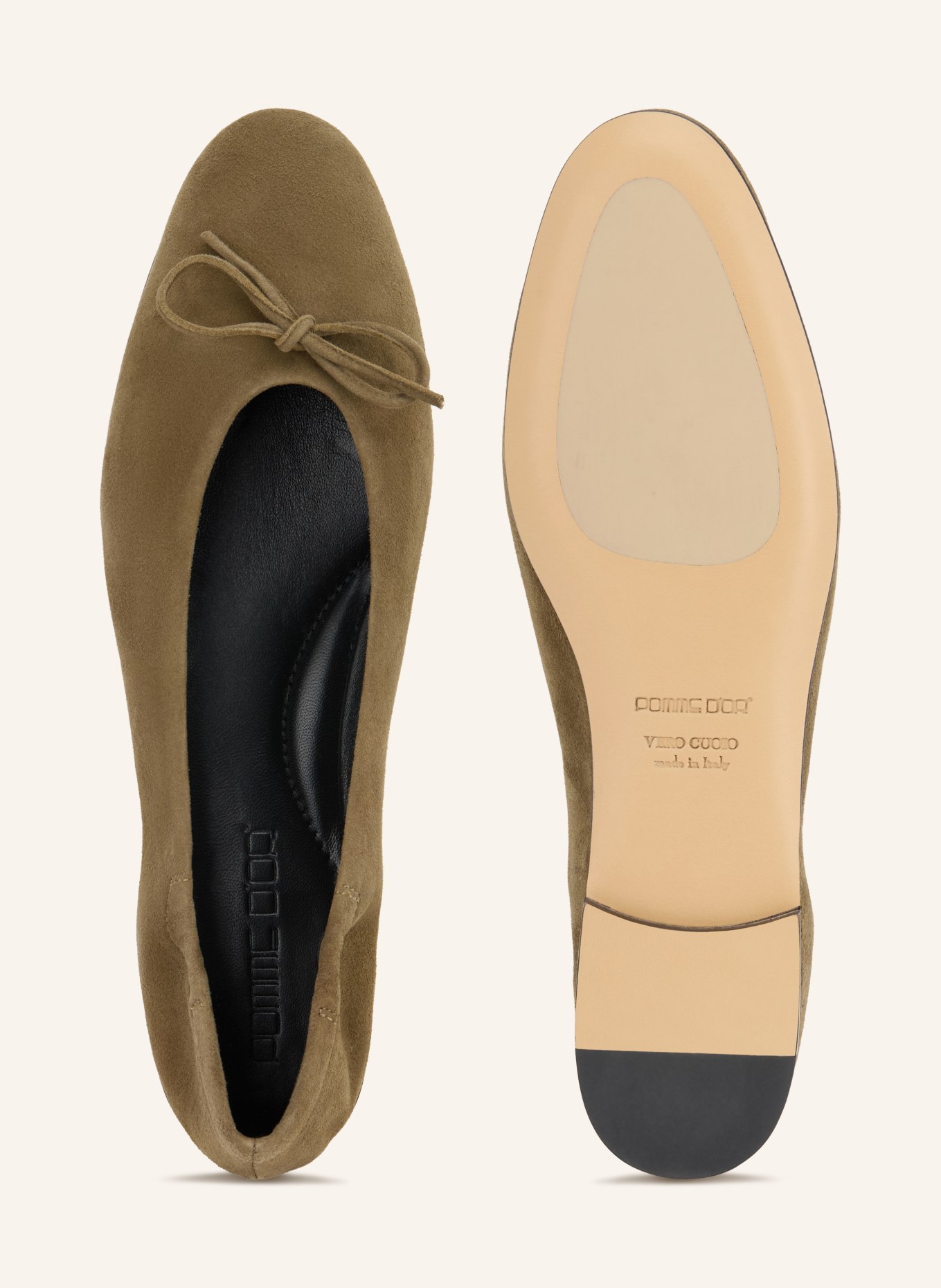 POMME D'OR Ballerines GIORGIA: OLIVE